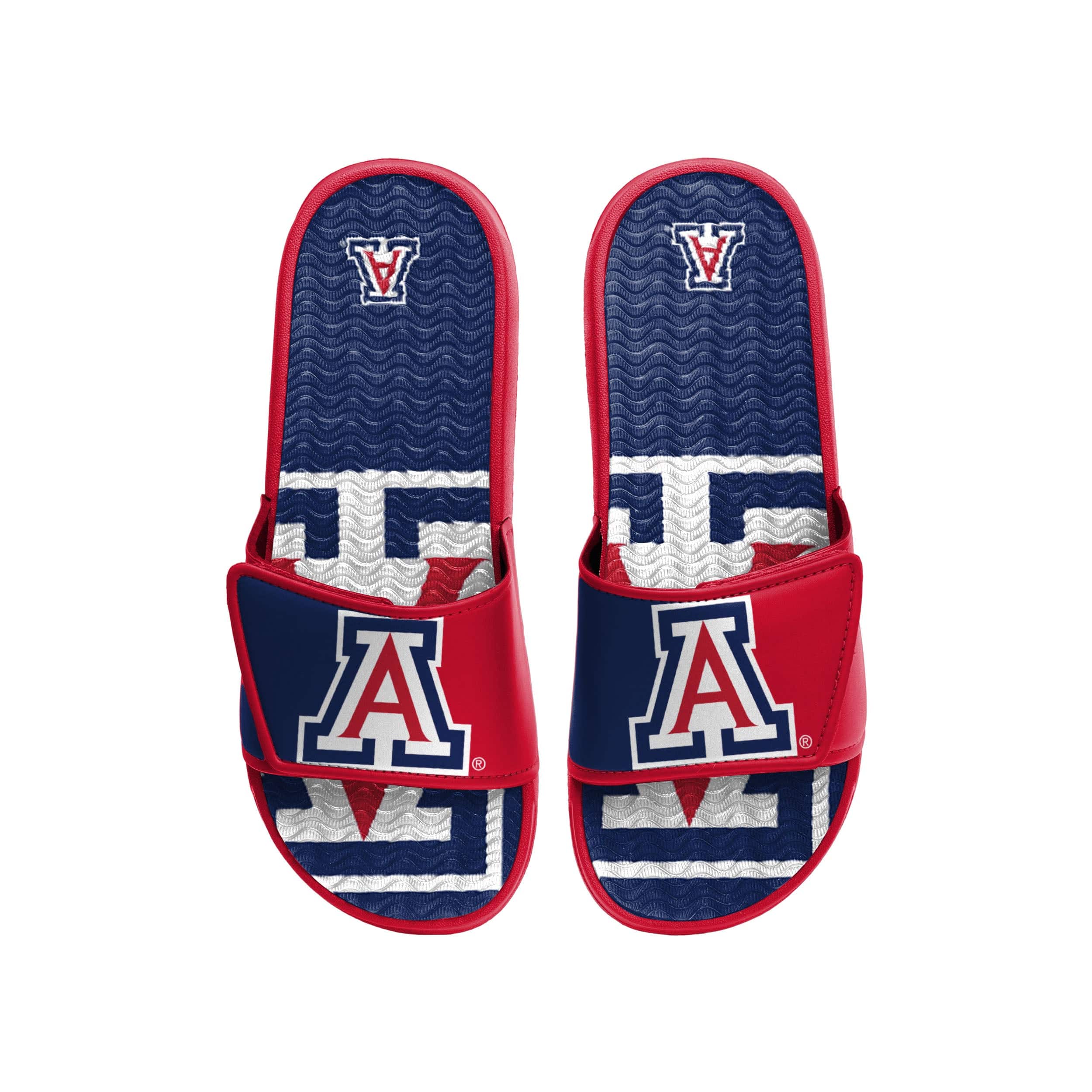 Arizona Wildcats NCAA Mens Colorblock Big Logo Gel Slides - Image 2