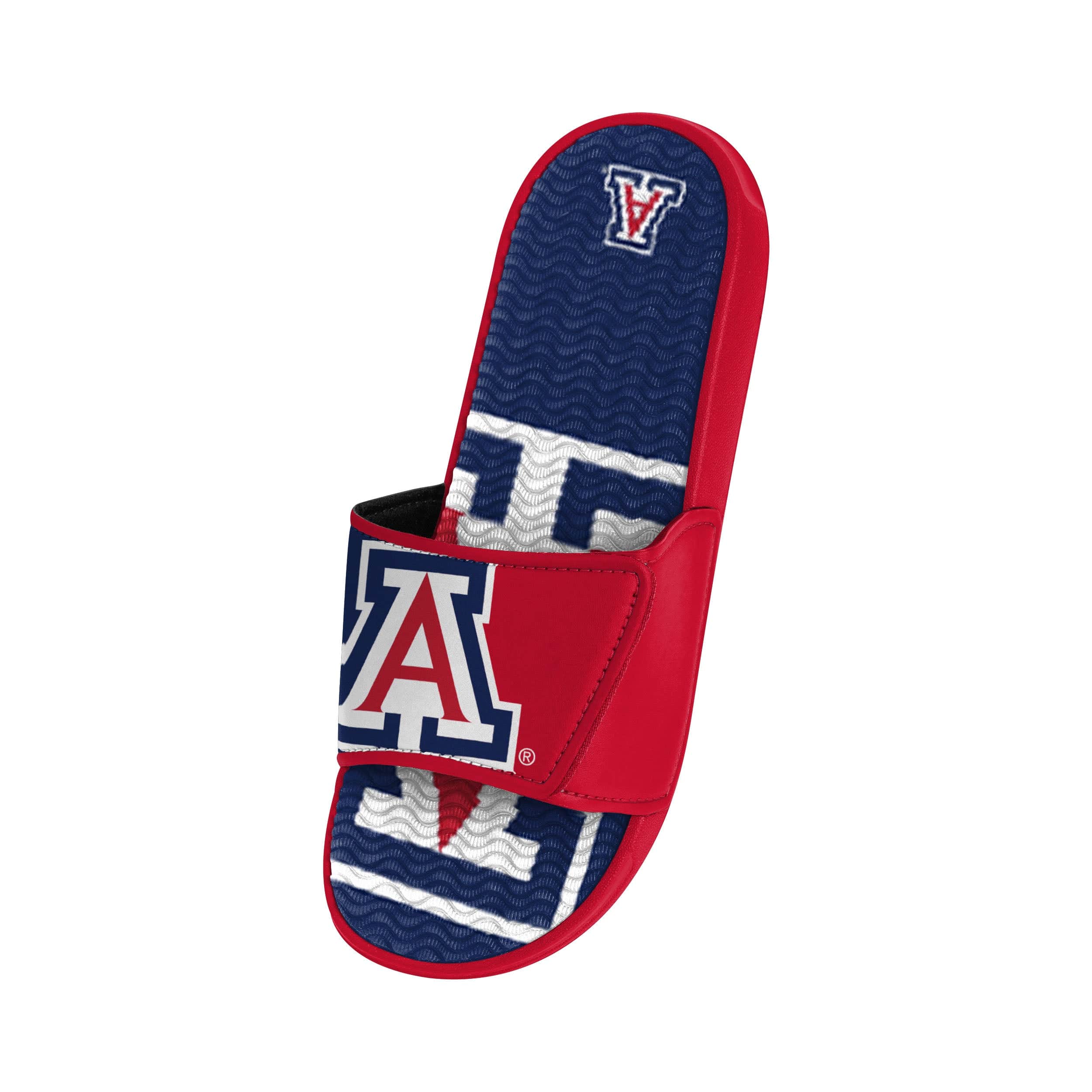 Arizona Wildcats NCAA Mens Colorblock Big Logo Gel Slides - Image 3