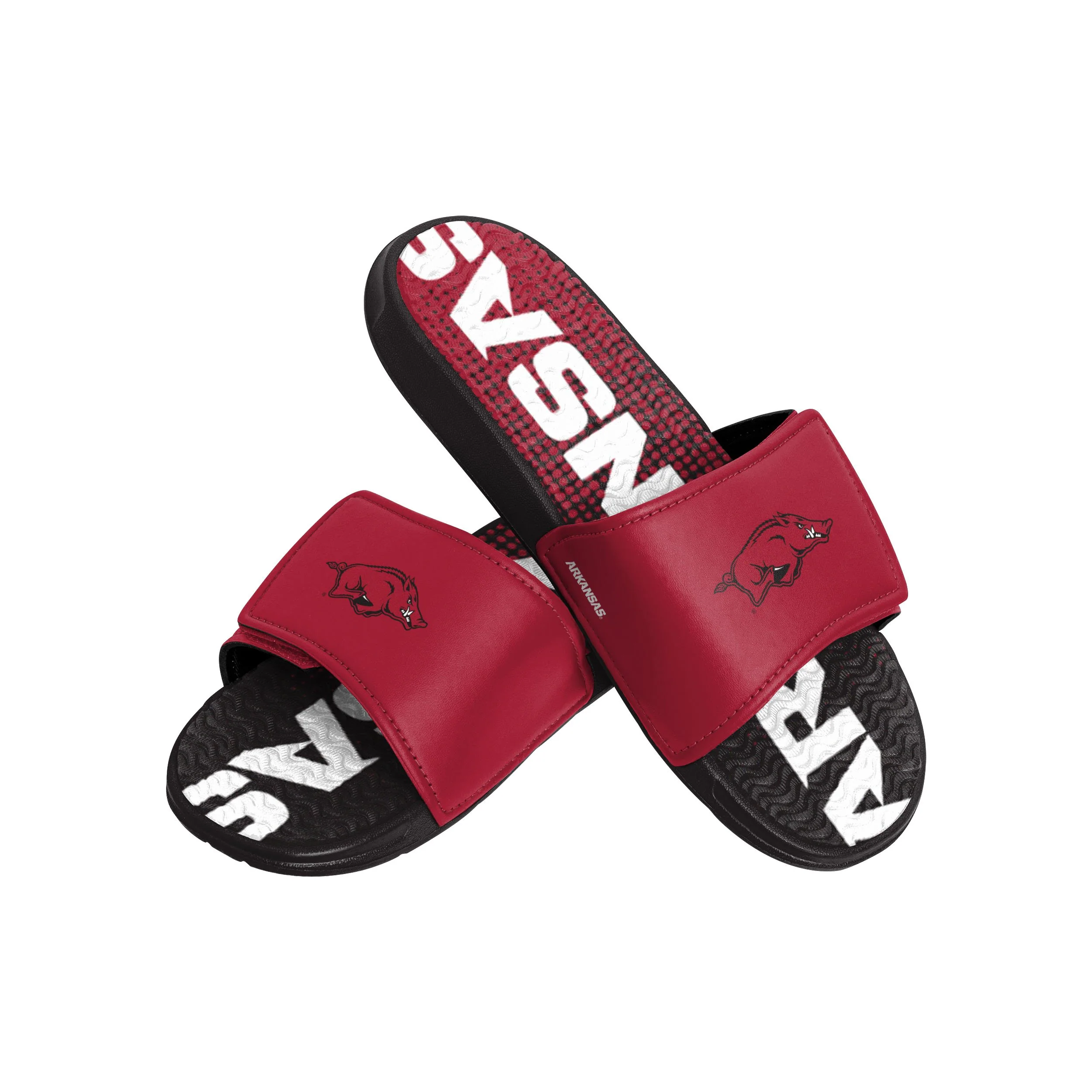 Arkansas Razorbacks NCAA Mens Gradient Wordmark Gel Slide
