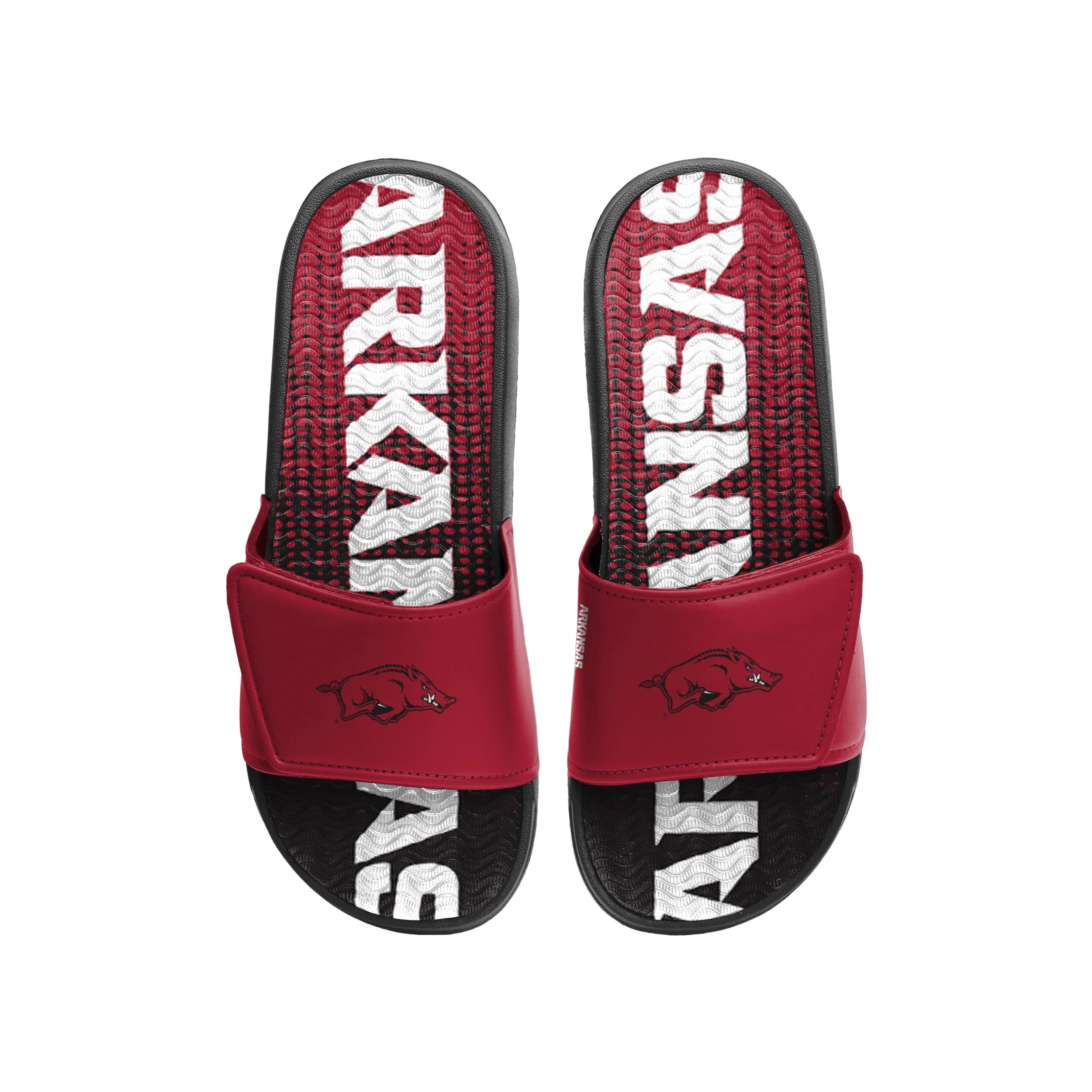 Arkansas Razorbacks NCAA Mens Gradient Wordmark Gel Slide - Image 2
