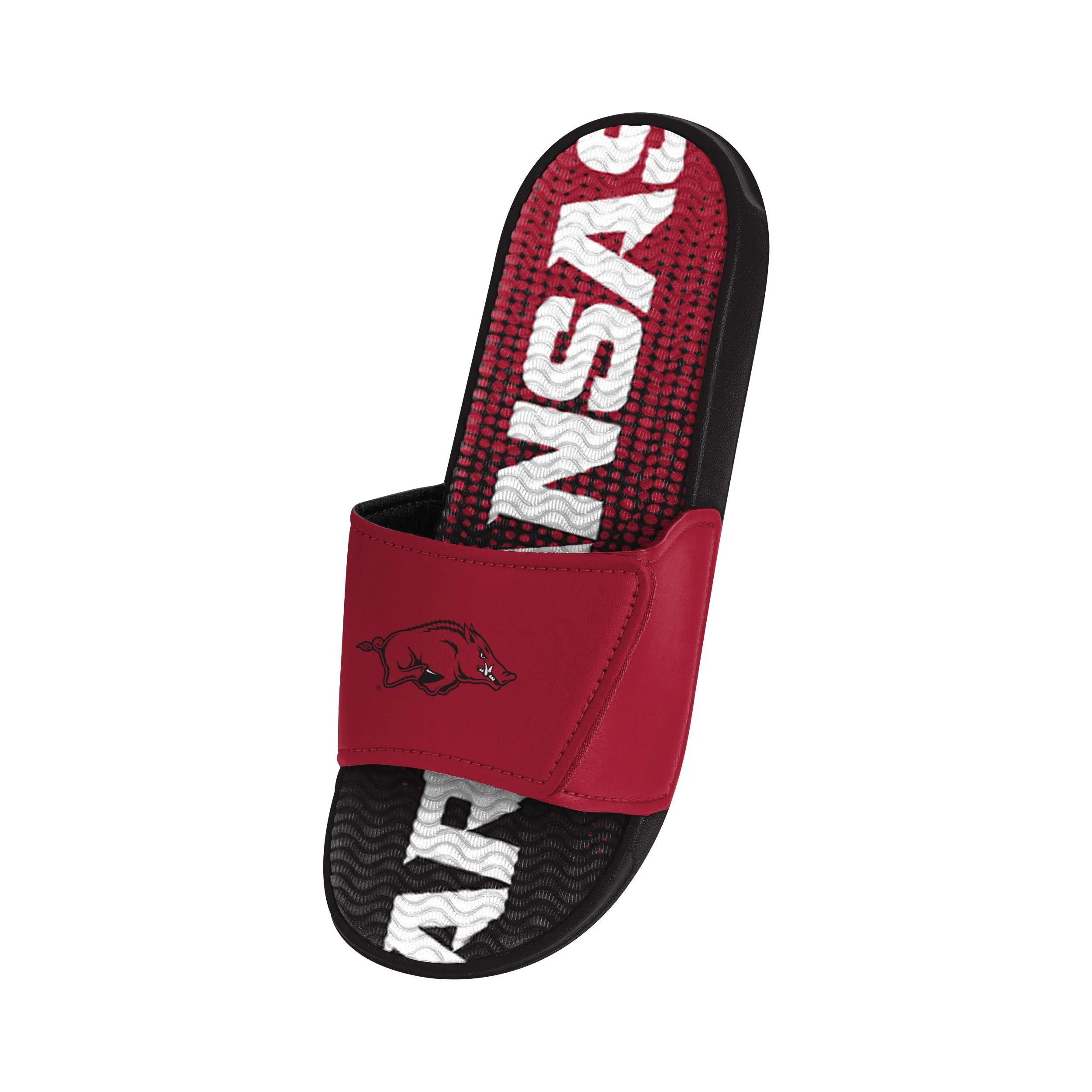 Arkansas Razorbacks NCAA Mens Gradient Wordmark Gel Slide - Image 3