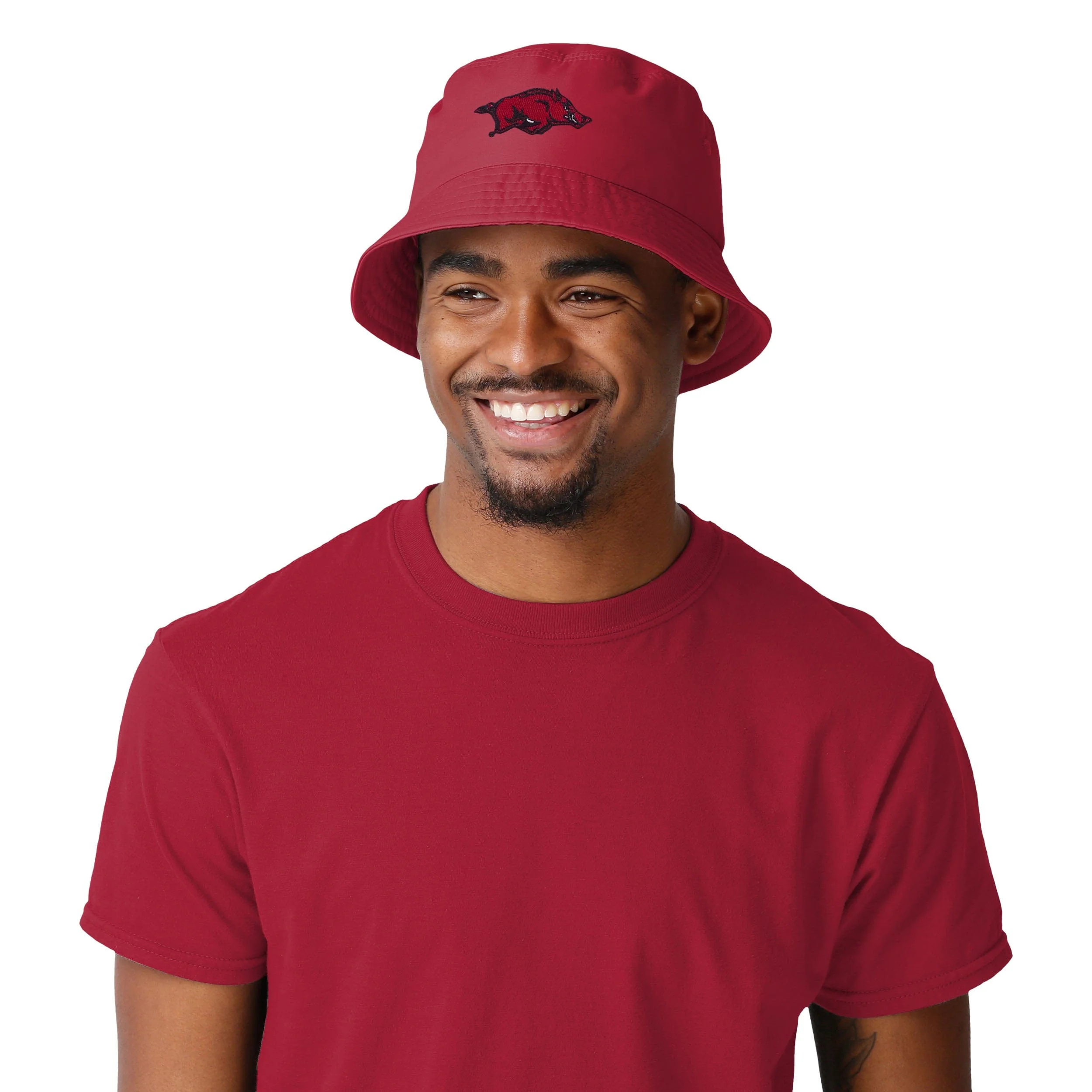 Arkansas Razorbacks NCAA Solid Bucket Hat - Image 2