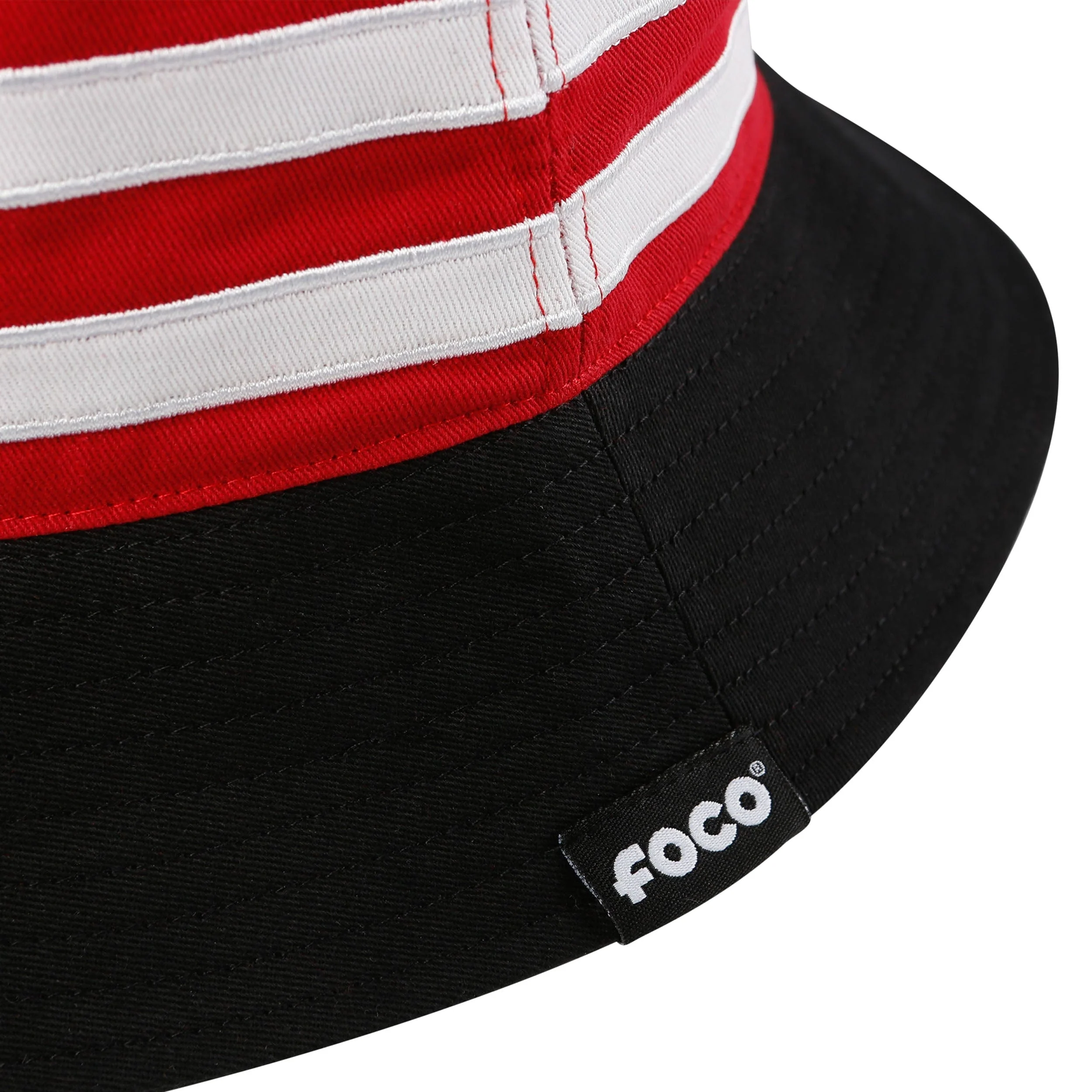 Arkansas Razorbacks NCAA Team Stripe Bucket Hat - Image 4