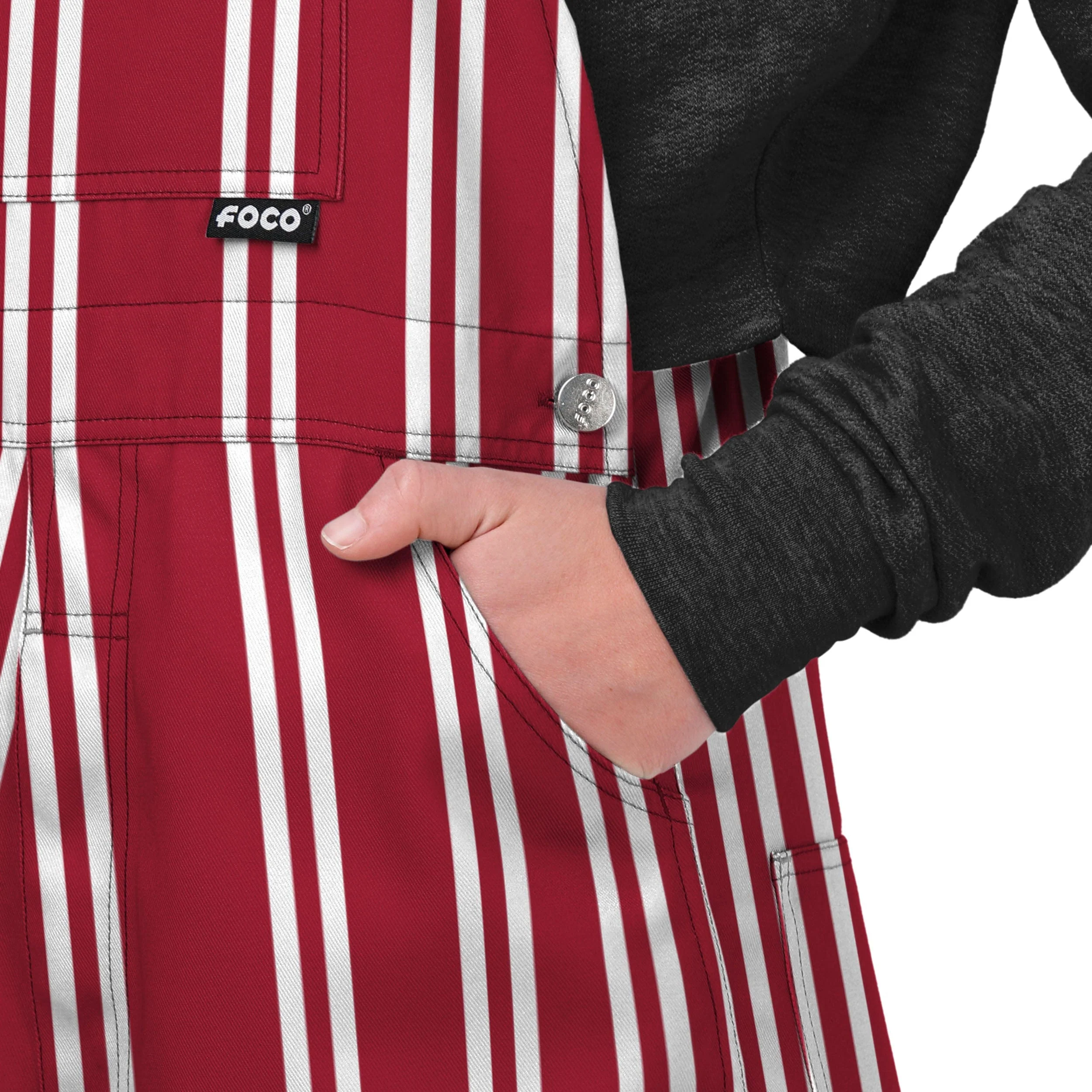 Arkansas Razorbacks NCAA Womens Sideline Spirit Bib Overalls - Image 5