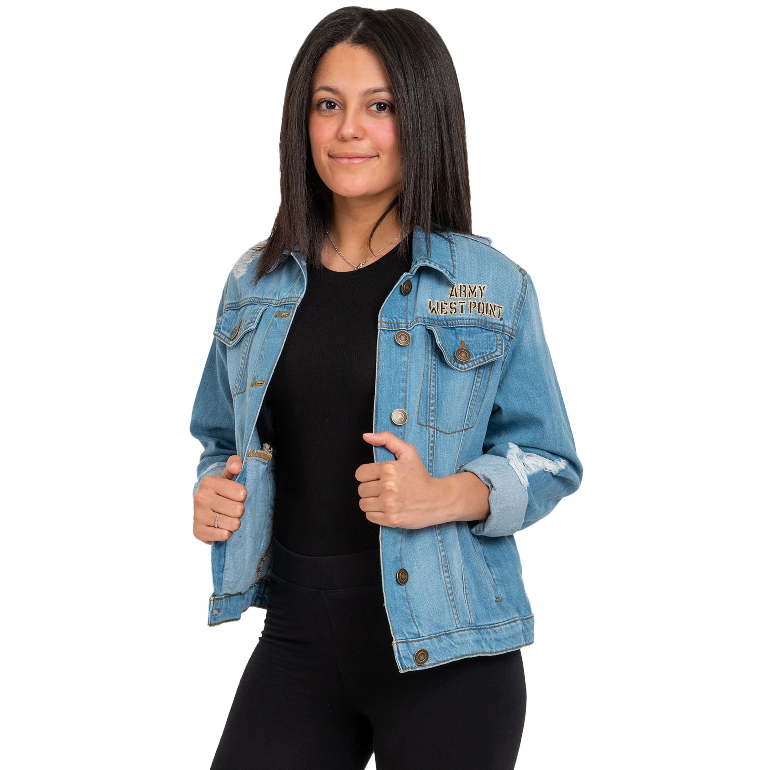 Army Black Knights NCAA Womens Denim Days Jacket