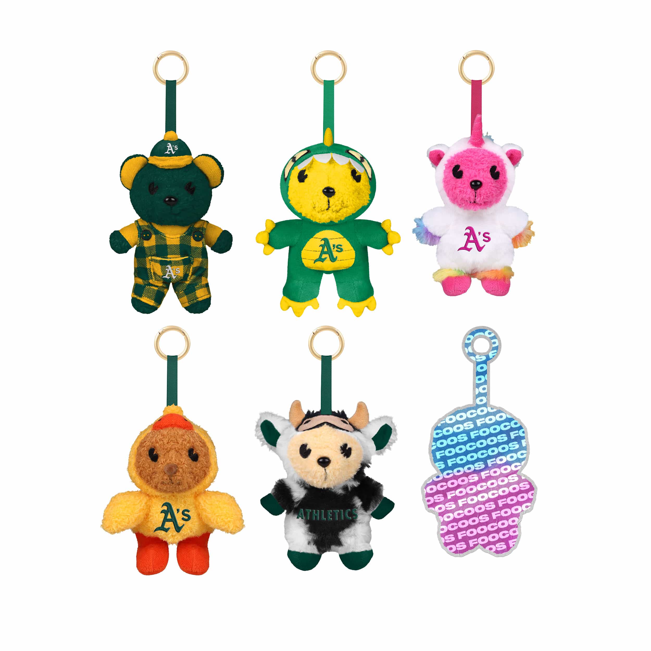 Athletics FOOCOOS Plush Bag Charm Keychain Blind Box Series 1 (PREORDER - SHIPS EARLY JUNE)