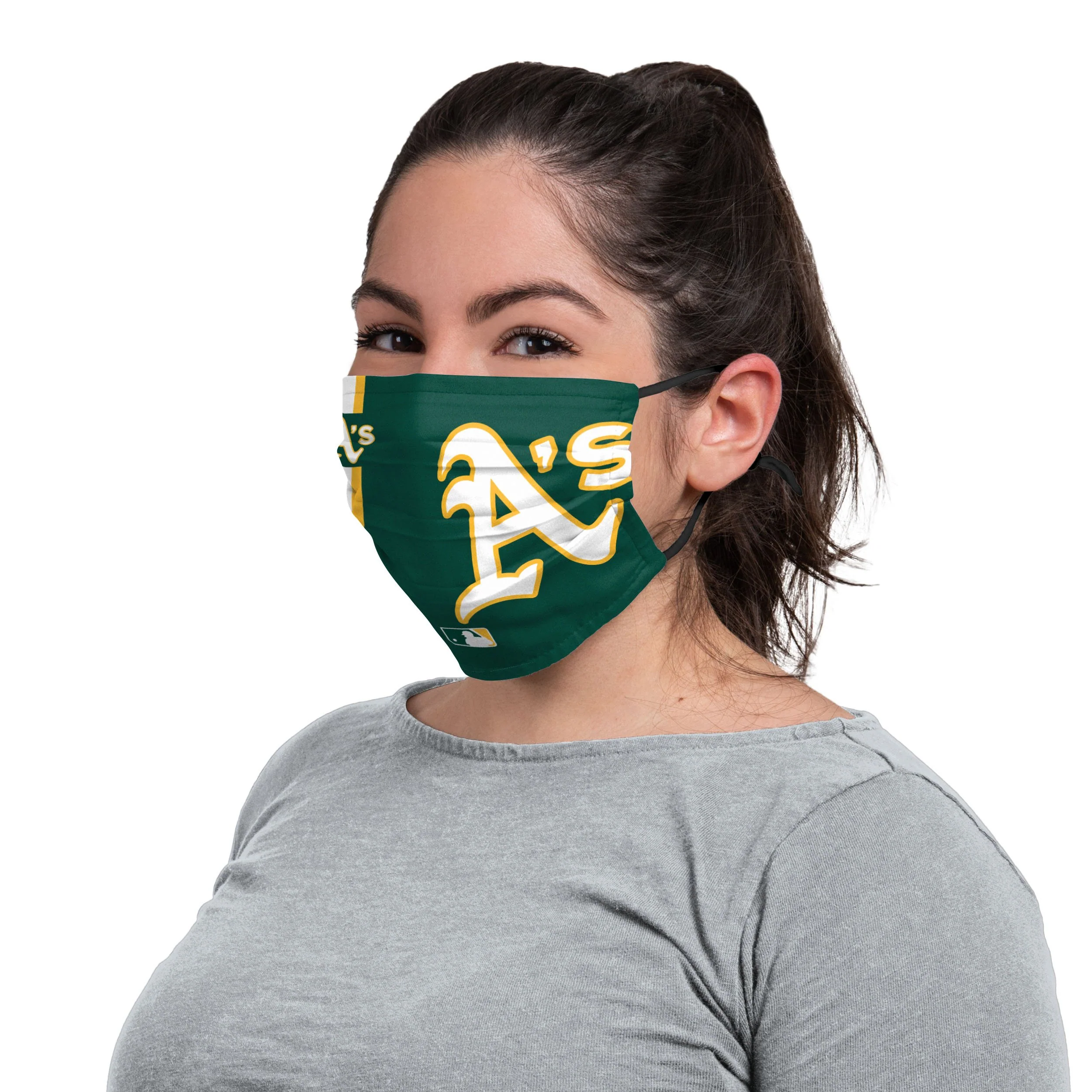 Athletics MLB On-Field Adjustable Green Face Cover - Image 3