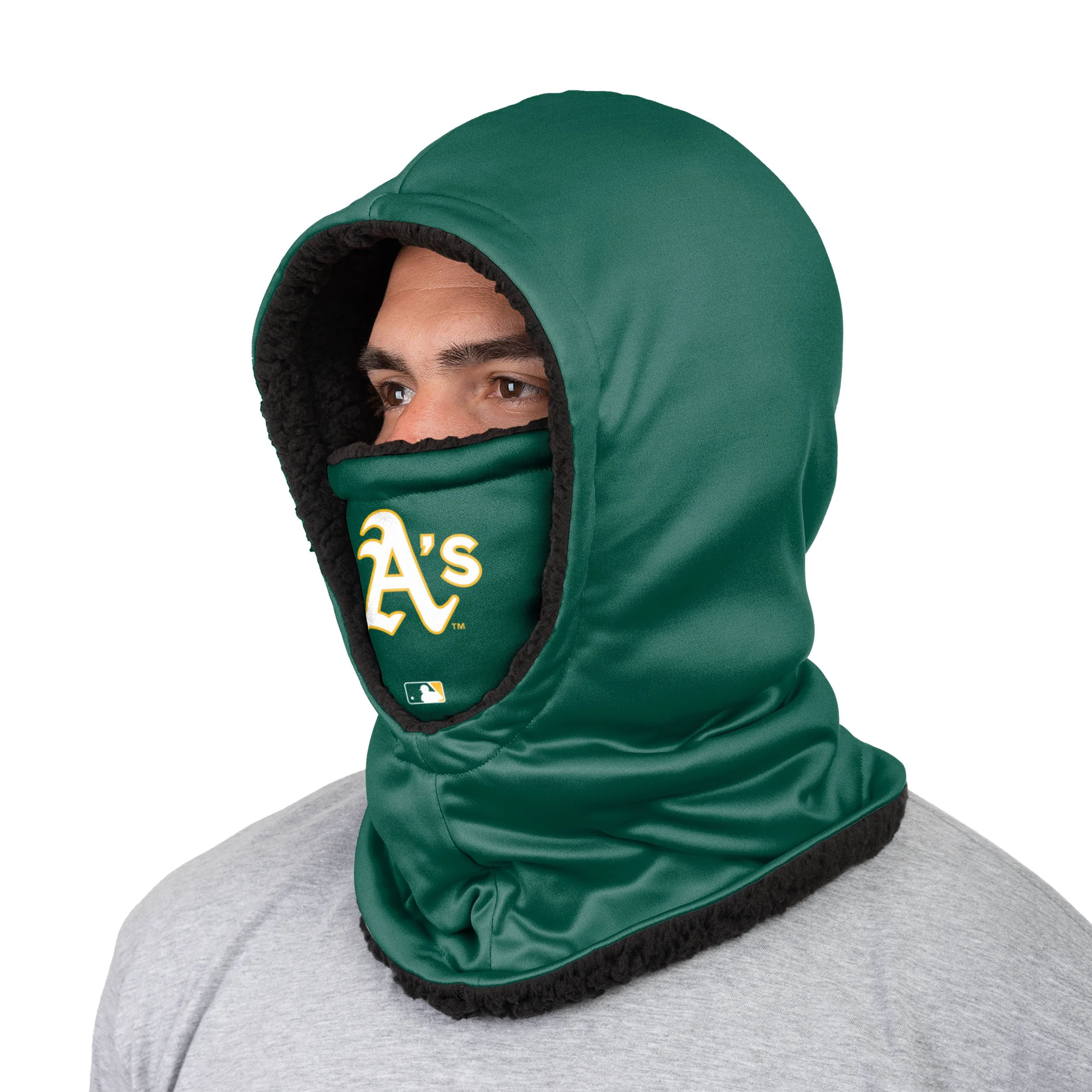 Athletics MLB On-Field Alernate Green Hooded Gaiter - Image 2