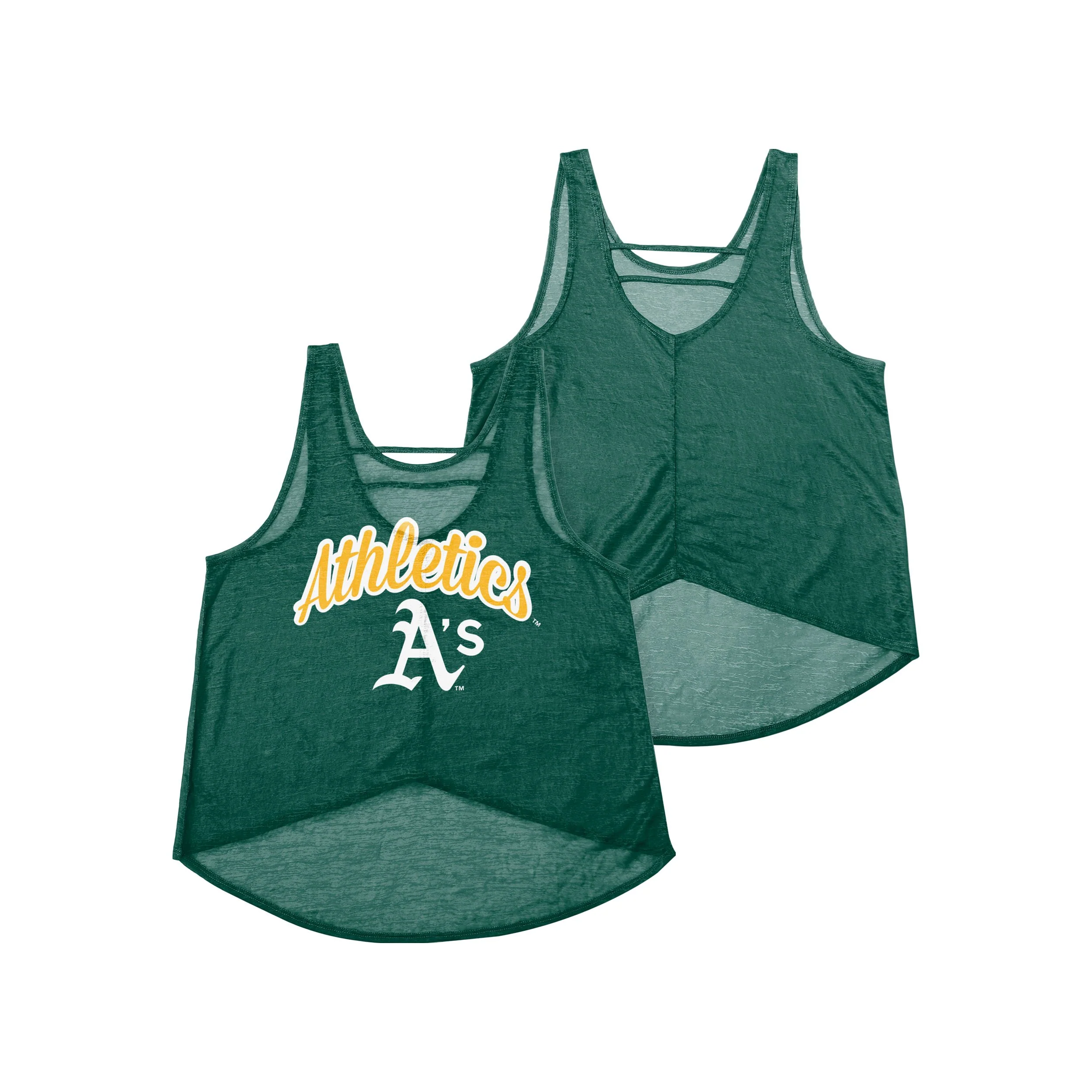 Athletics MLB Womens Burn Out Sleeveless Top