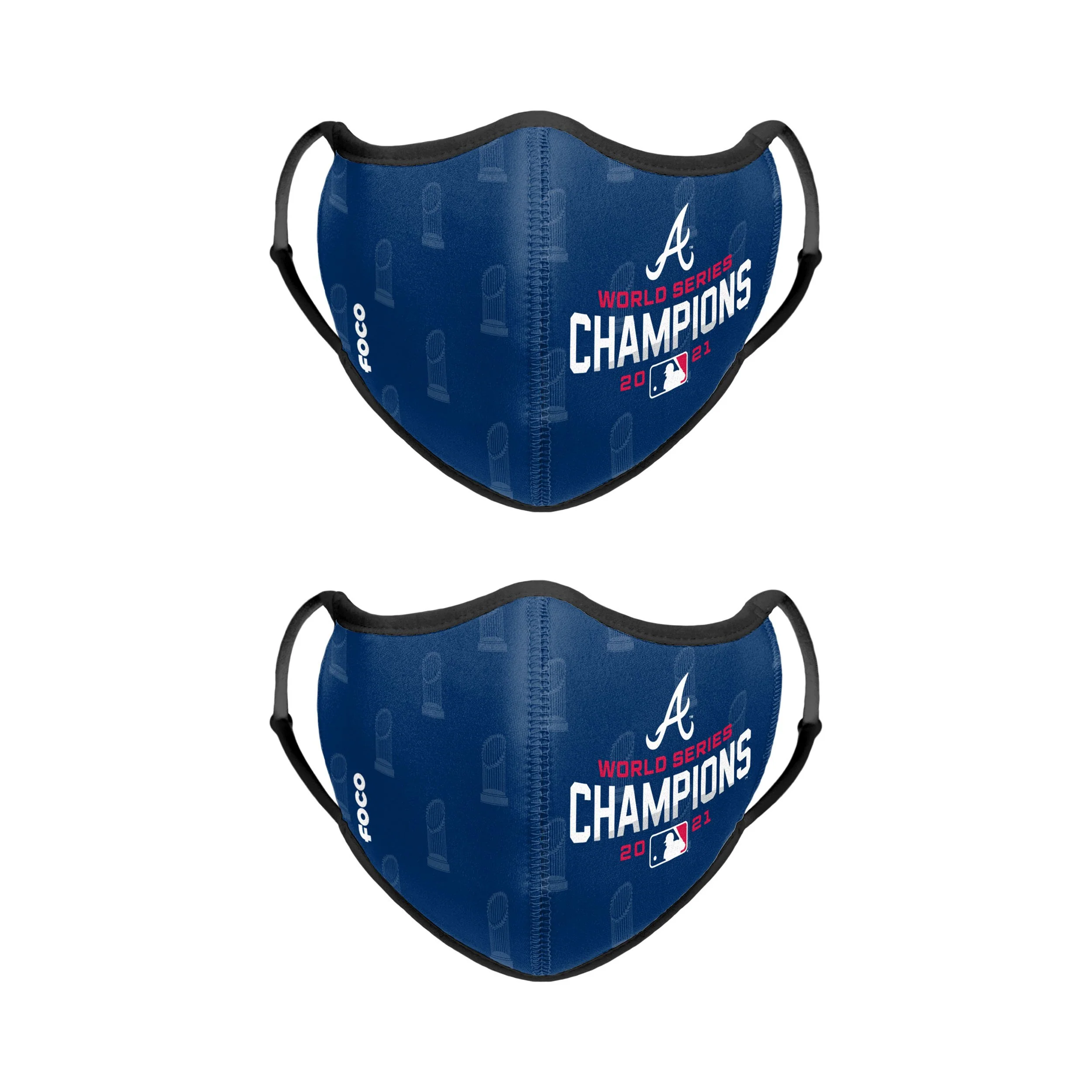 Atlanta Braves MLB 2021 World Series Champions 2 Pack Face Cover