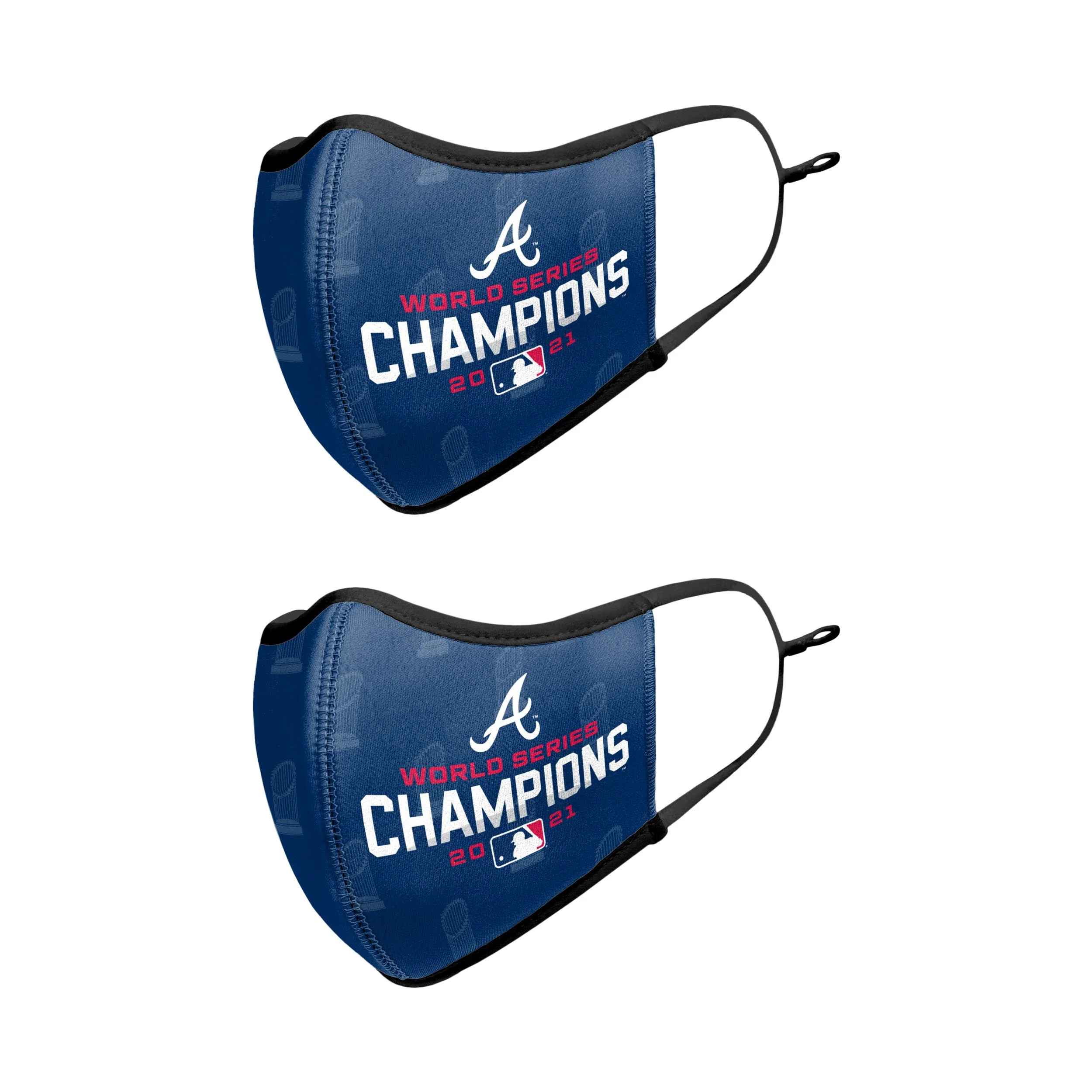 Atlanta Braves MLB 2021 World Series Champions 2 Pack Face Cover - Image 4