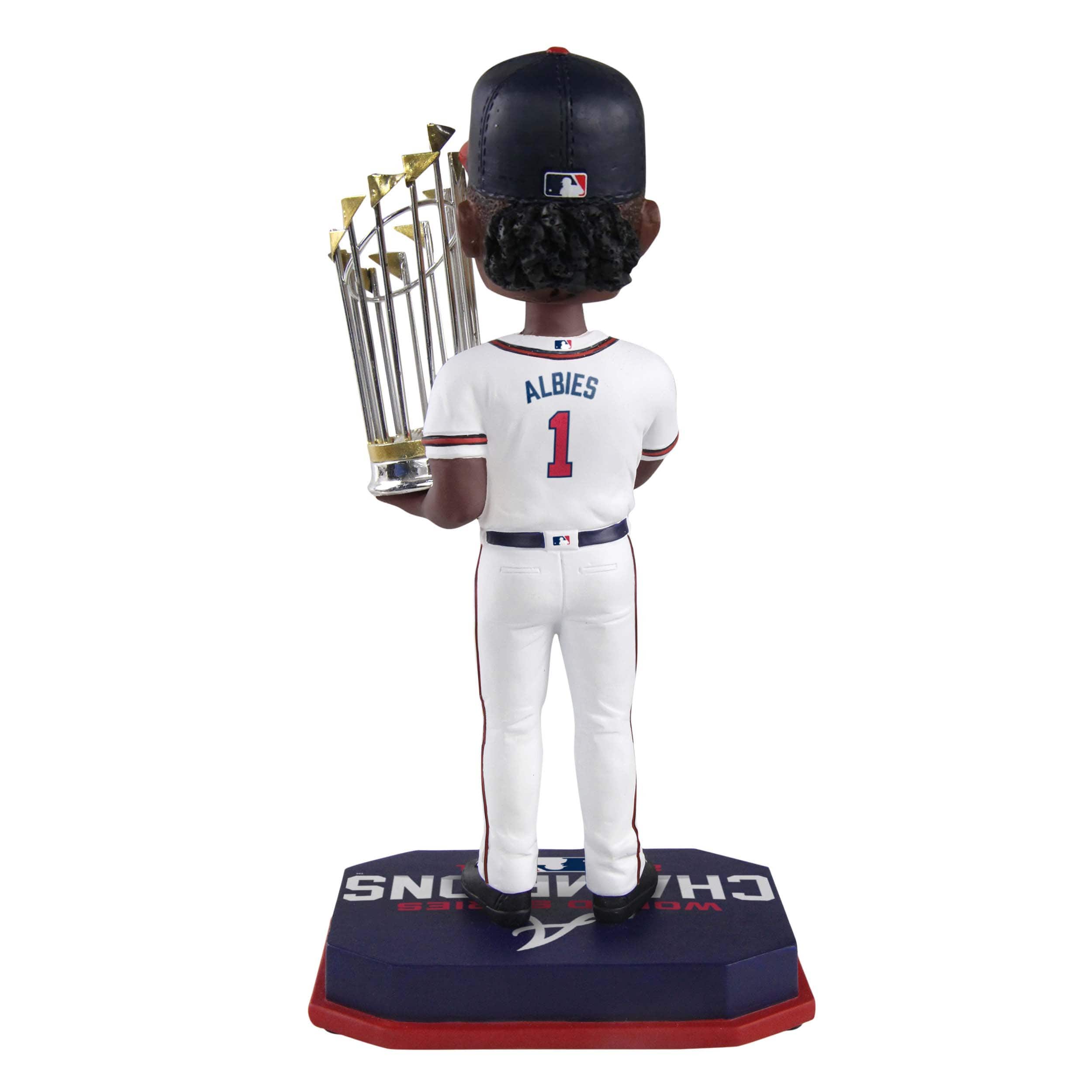 Atlanta Braves MLB 2021 World Series Champions Ozzie Albies Bobblehead - Image 2