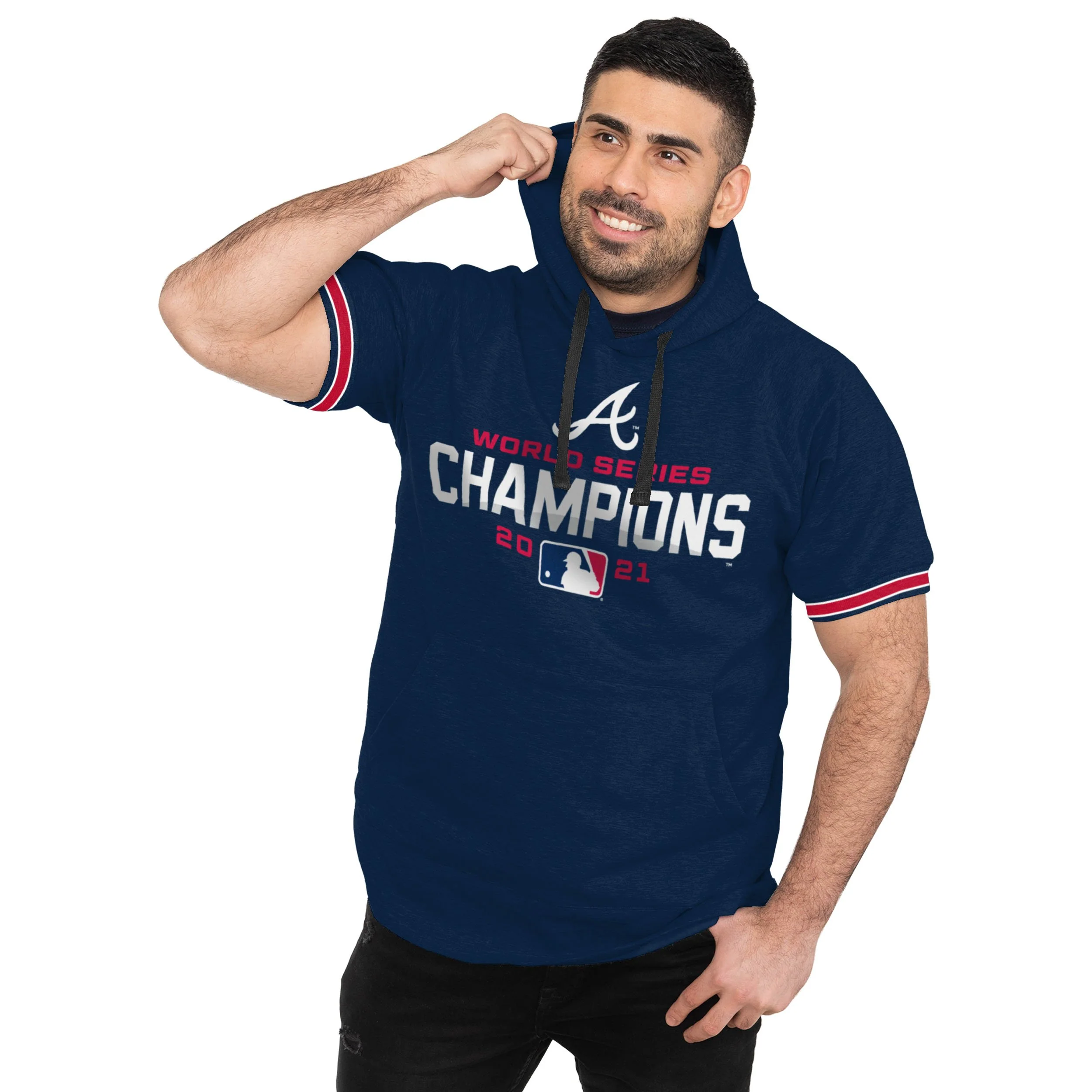 Atlanta Braves MLB 2021 World Series Champions Short Sleeve Hoodie