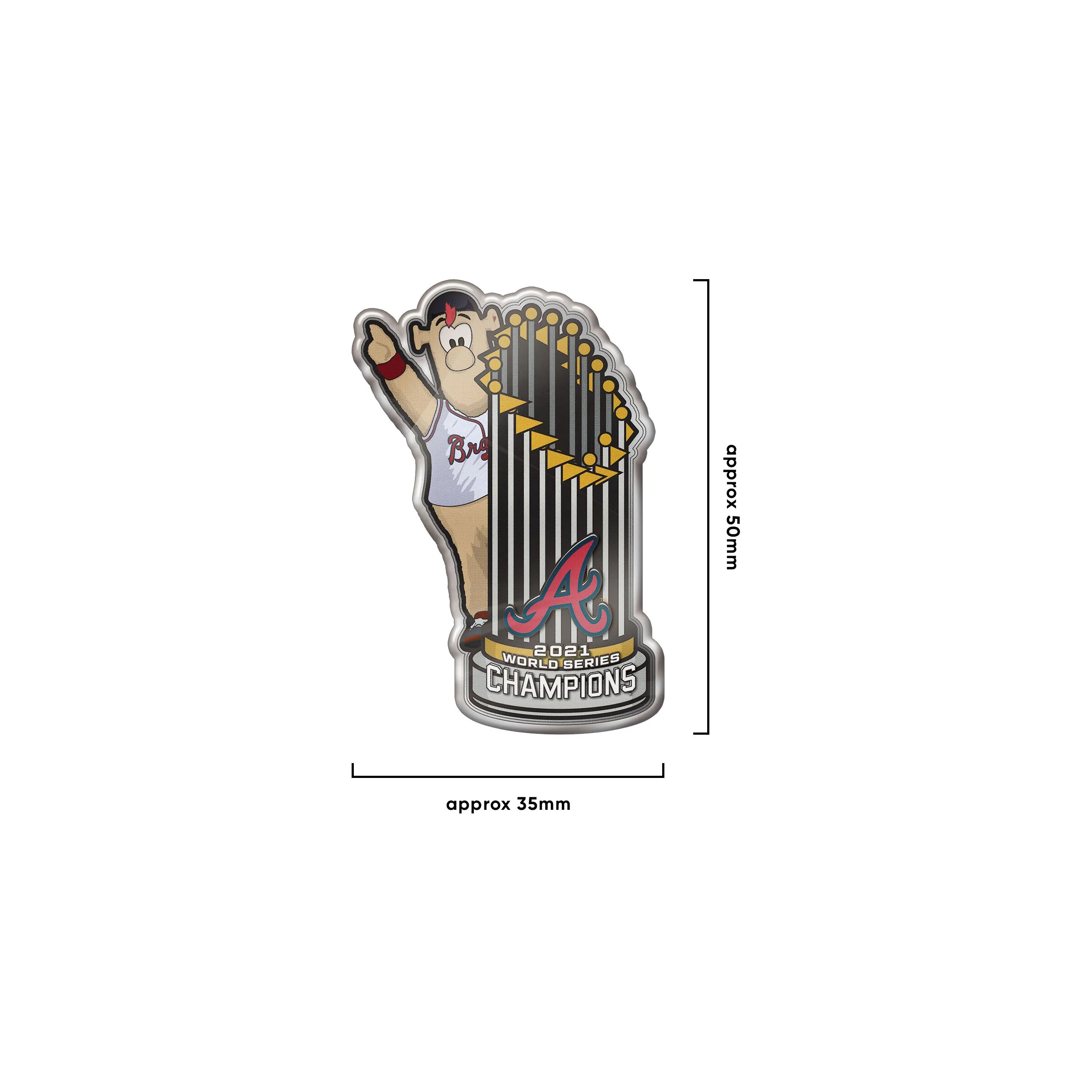 Atlanta Braves MLB 2021 World Series Champions Single Pin - Image 5