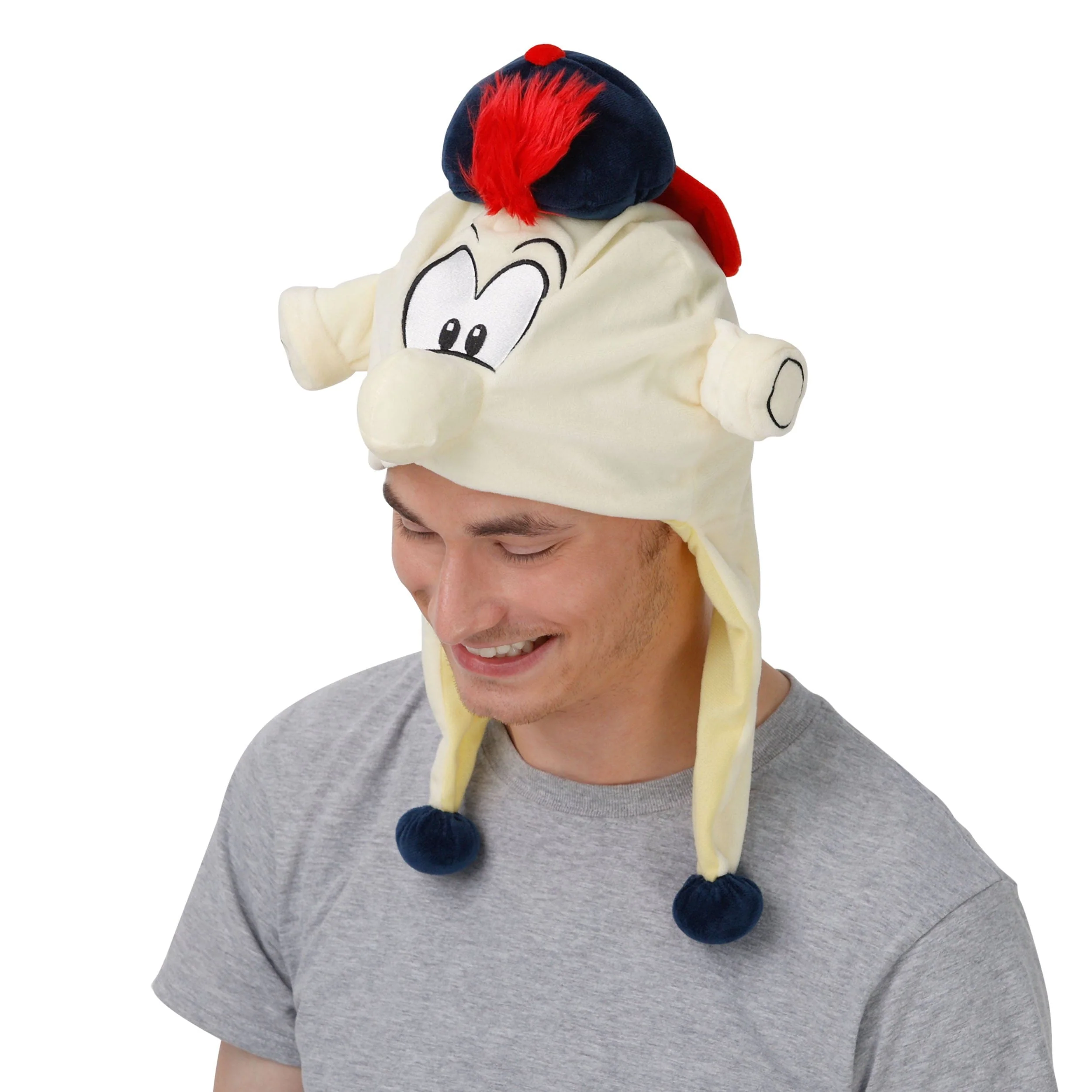 Atlanta Braves MLB Blooper Mascot Plush Hat - Image 4