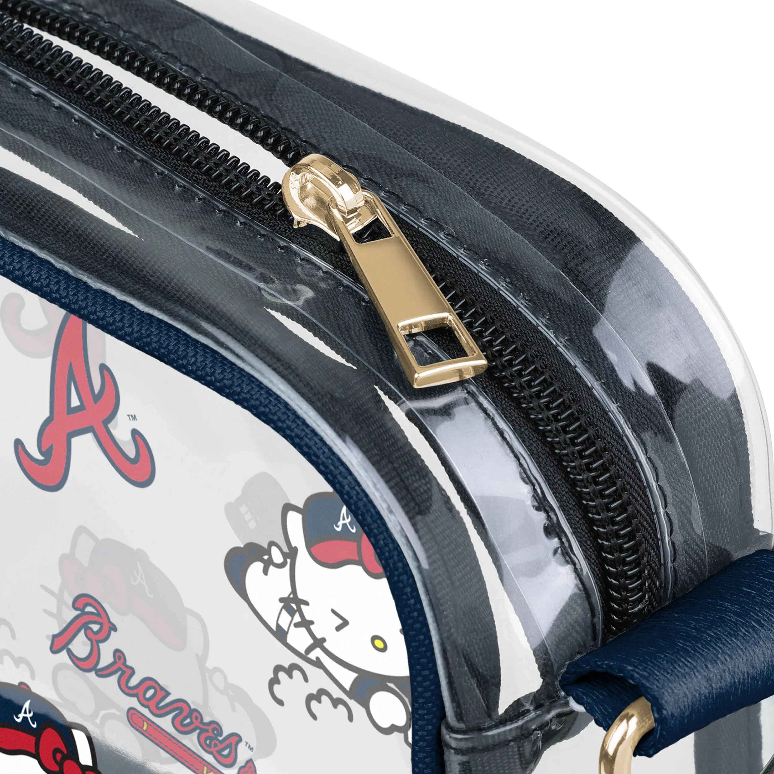 Atlanta Braves MLB Hello Kitty® Clear Crossbody Bag  (PREORDER - SHIPS LATE JUNE) - Image 4