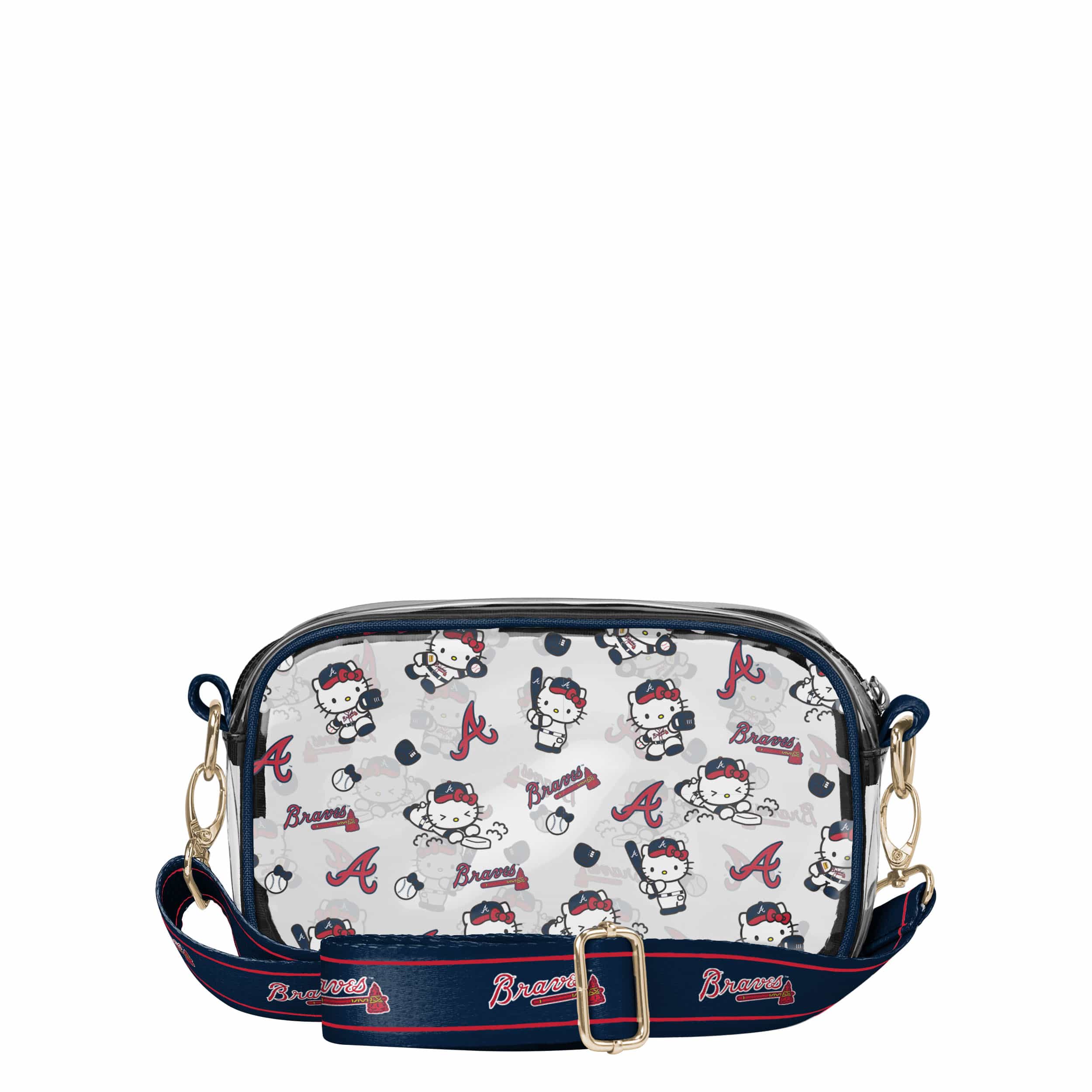 Atlanta Braves MLB Hello Kitty® Clear Crossbody Bag  (PREORDER - SHIPS LATE JUNE) - Image 5