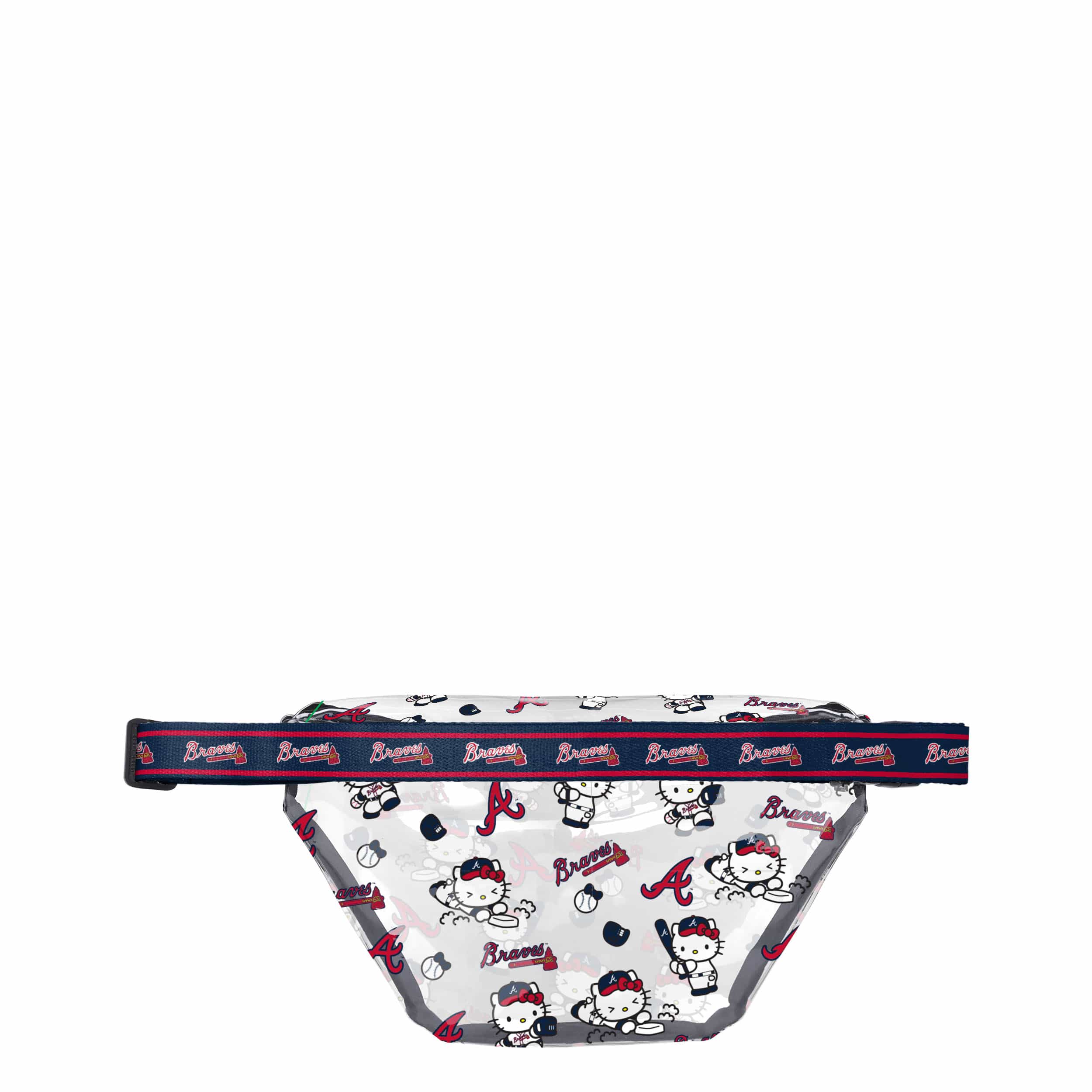 Atlanta Braves MLB Hello Kitty® Clear Fanny Pack (PREORDER - SHIPS MID JULY) - Image 2