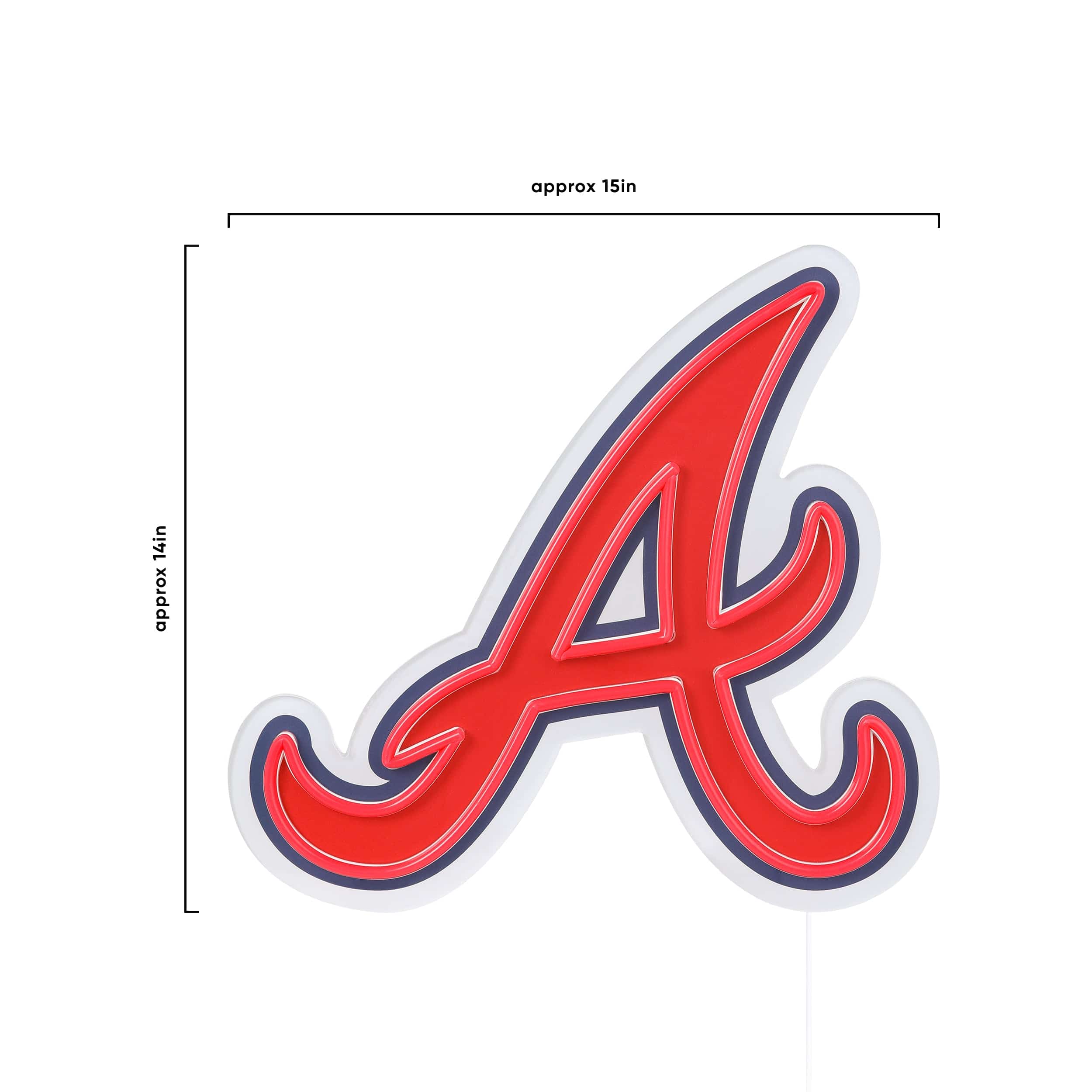 Atlanta Braves MLB LED Neon Light Up Team Logo Sign - Image 5