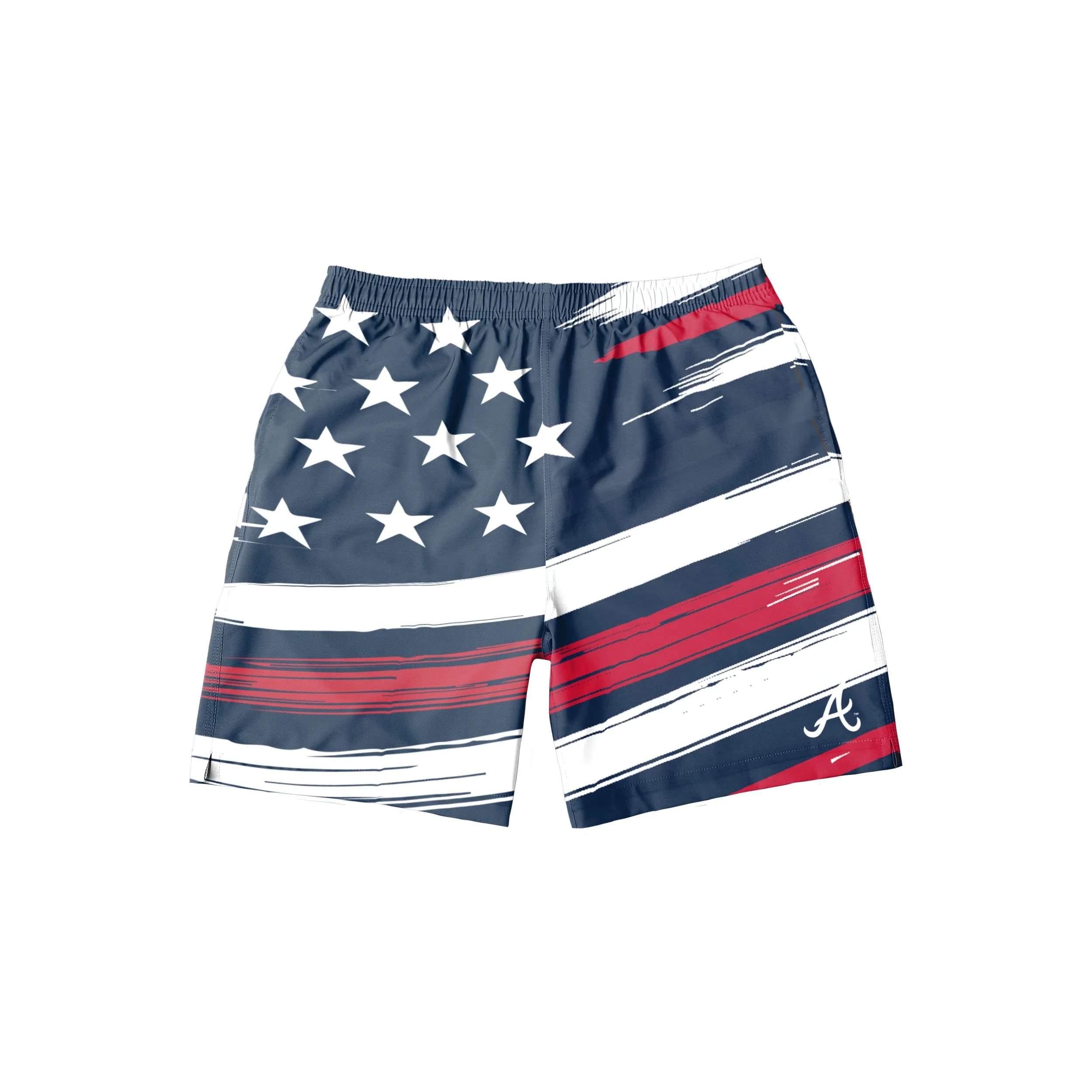 Atlanta Braves MLB Mens Americana Swimming Trunks - Image 4