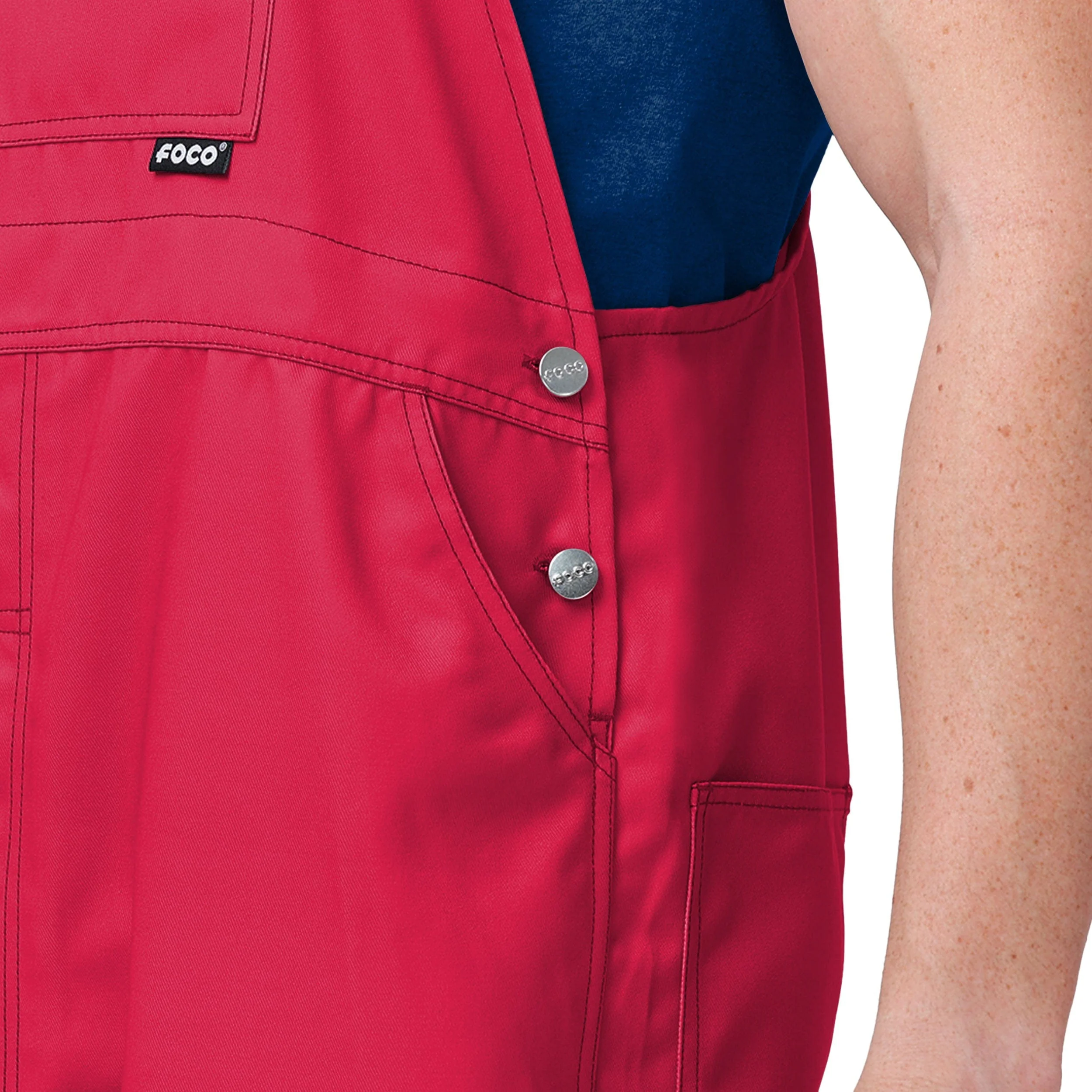 Atlanta Braves MLB Mens Big Logo Bib Overalls - Image 5