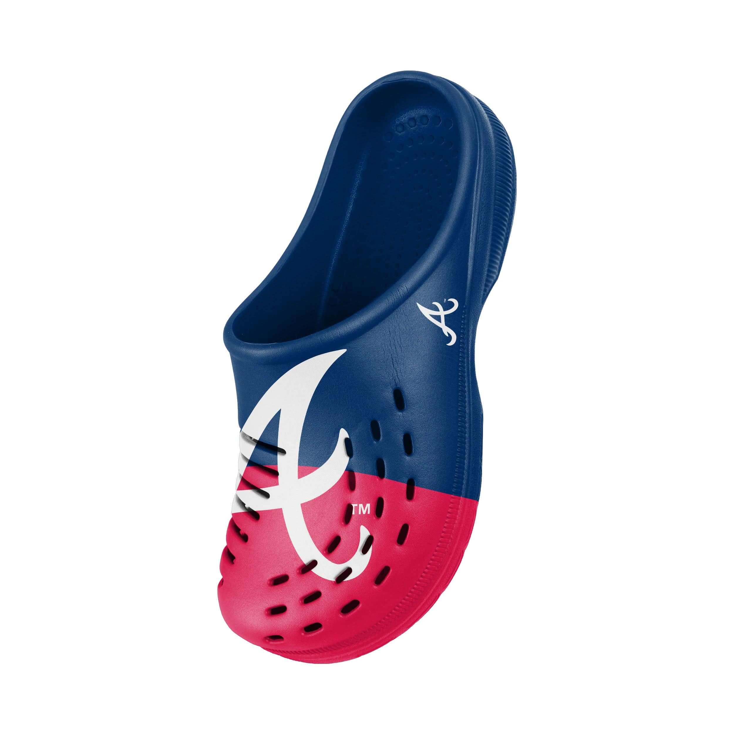 Atlanta Braves MLB Mens Colorblock Big Logo Clog - Image 3