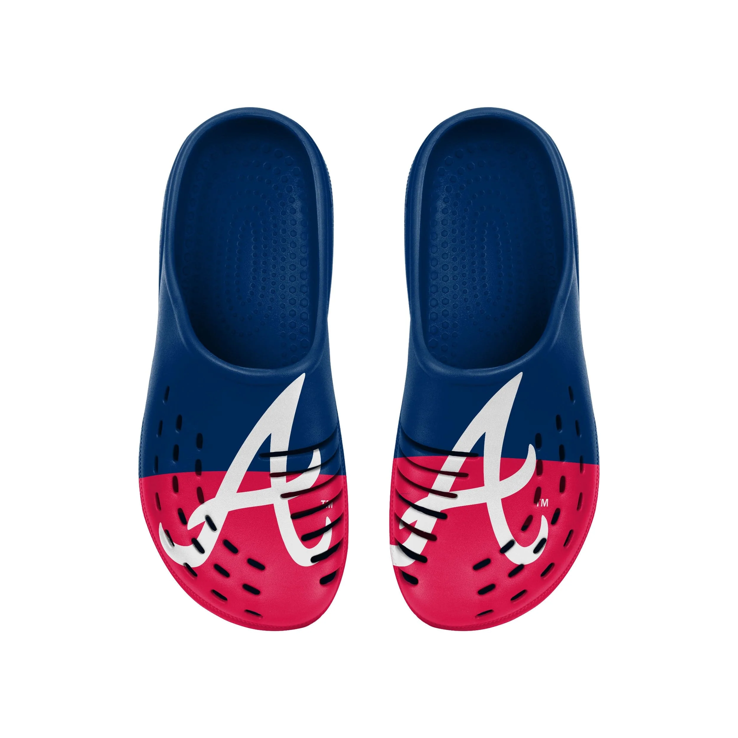 Atlanta Braves MLB Mens Colorblock Big Logo Clog - Image 4