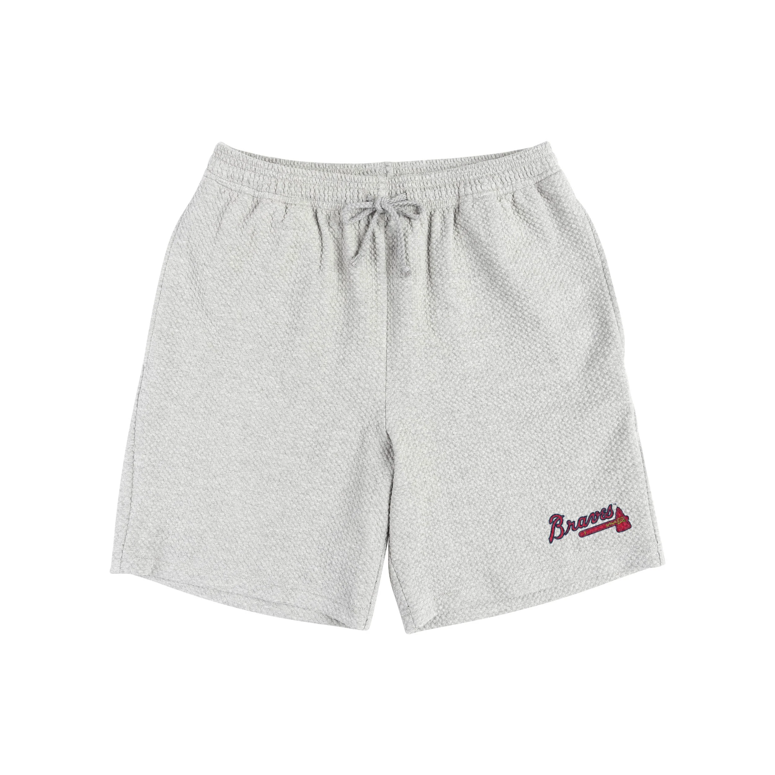 Atlanta Braves MLB Mens Gray Woven Shorts - Image 4