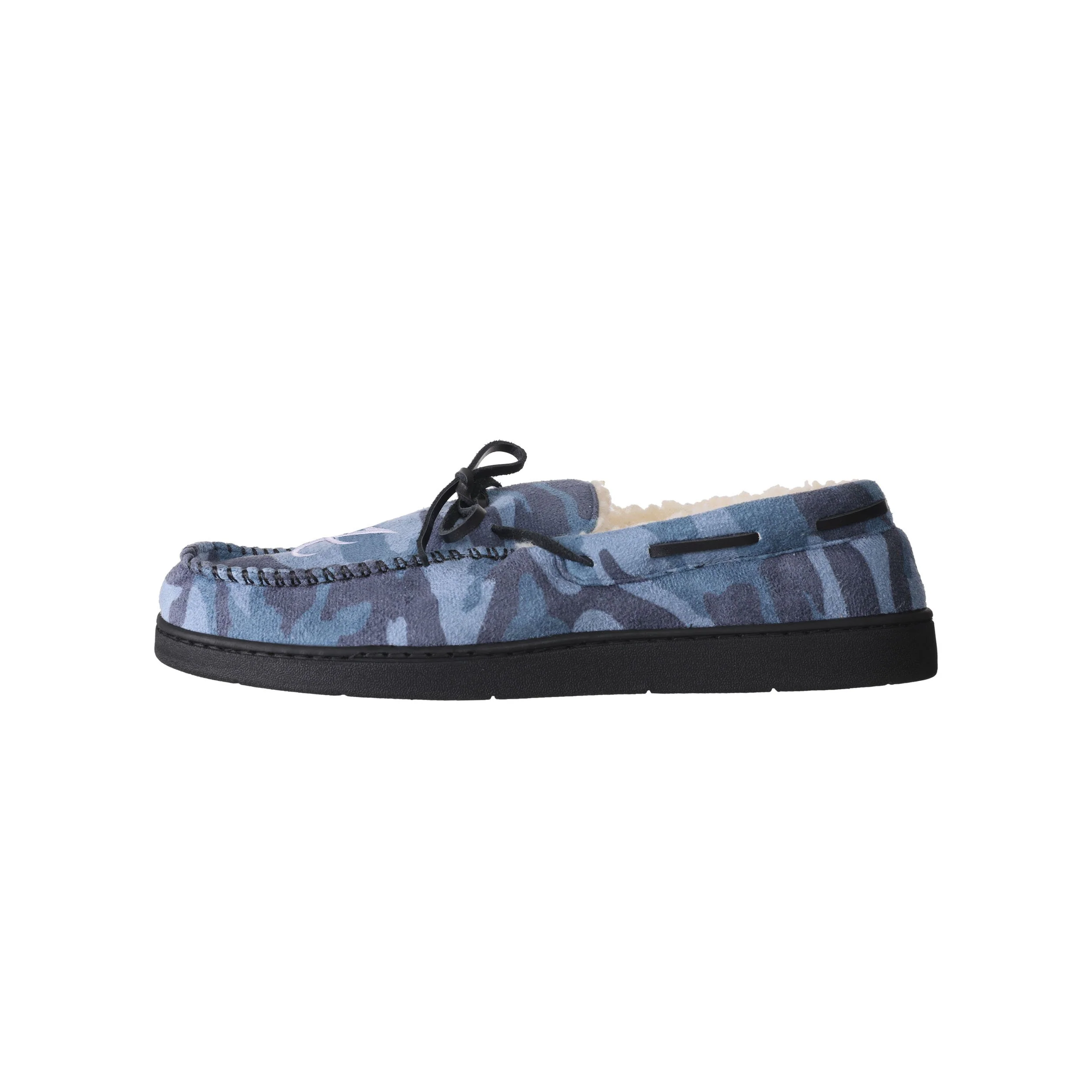 Atlanta Braves MLB Mens Printed Camo Moccasin Slippers - Image 2