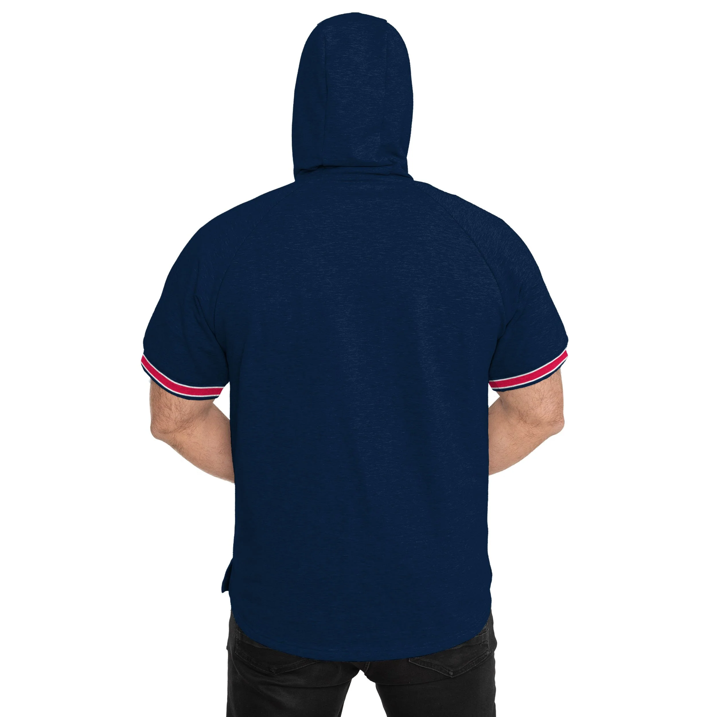 Atlanta Braves MLB Mens Short Sleeve Hoodie - Image 5