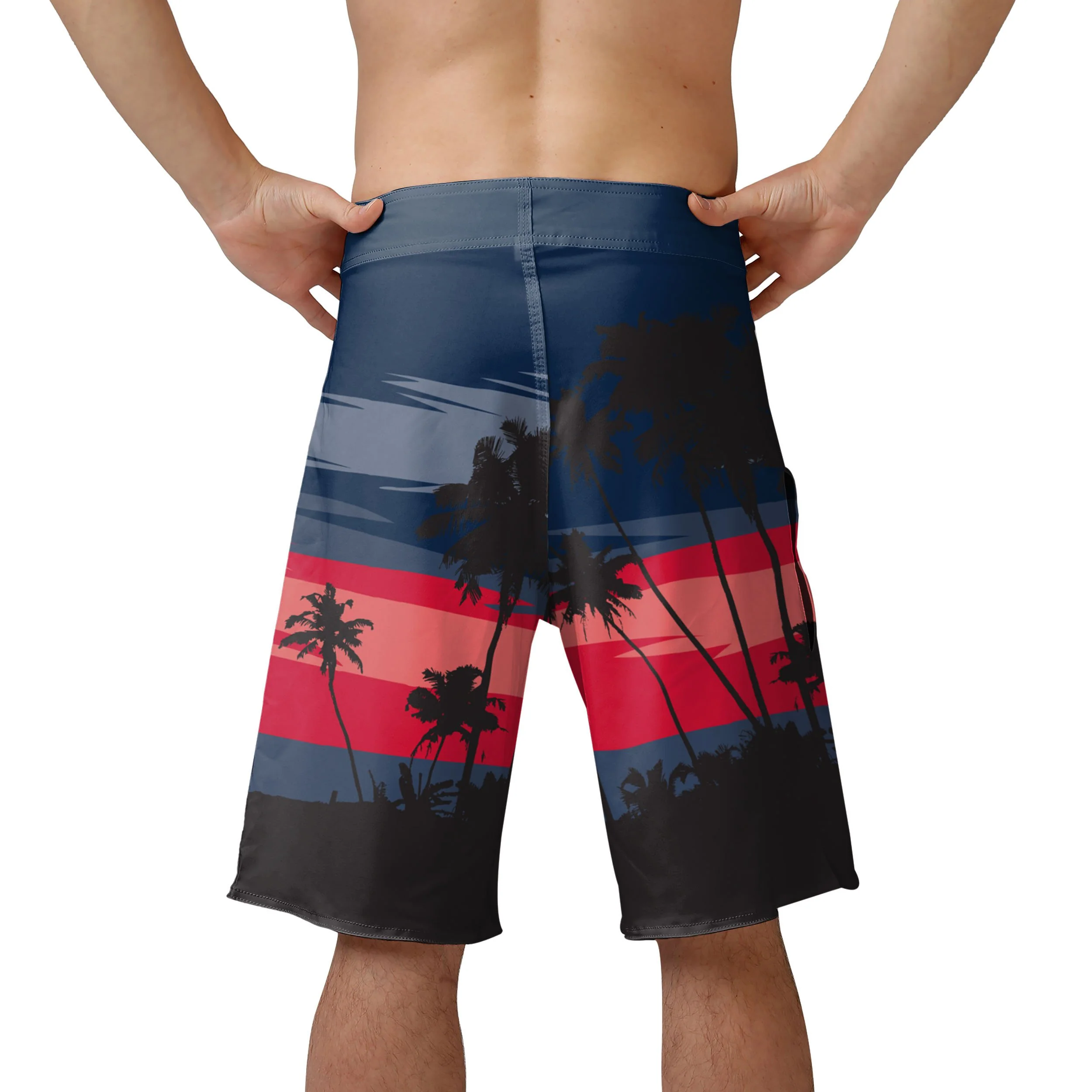 Atlanta Braves MLB Mens Sunset Boardshorts - Image 3