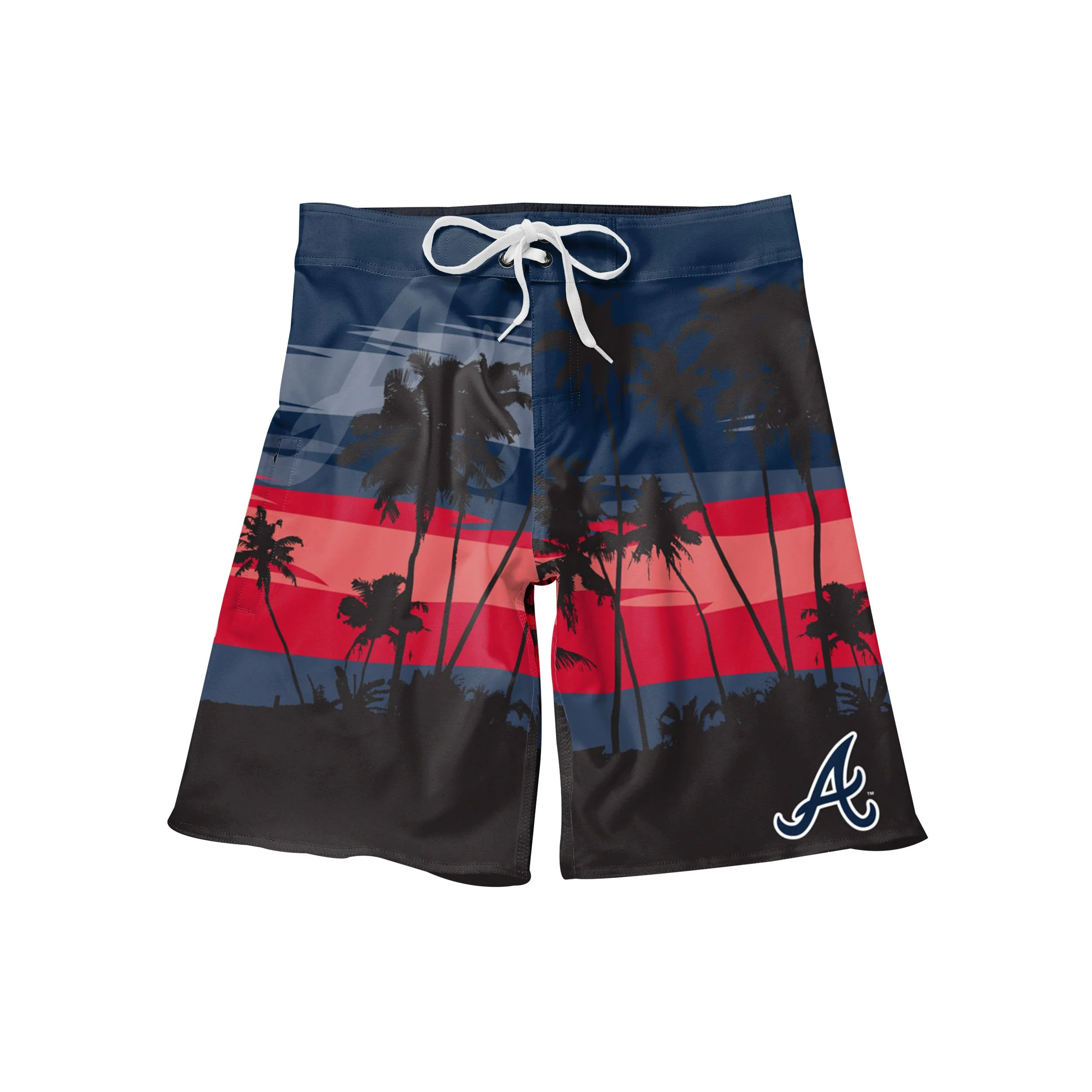 Atlanta Braves MLB Mens Sunset Boardshorts - Image 4