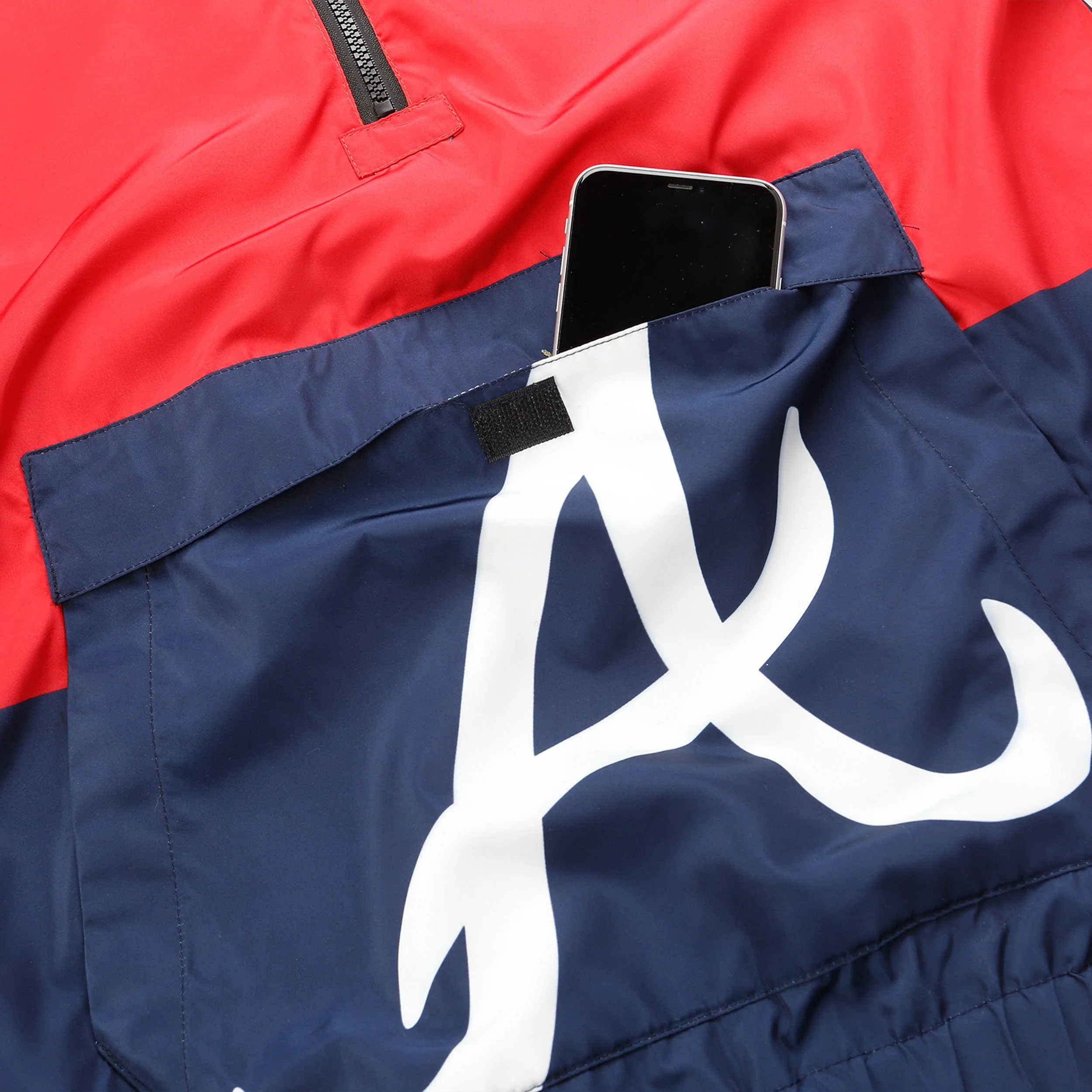Atlanta Braves MLB Mens Warm-Up Windbreaker - Image 3
