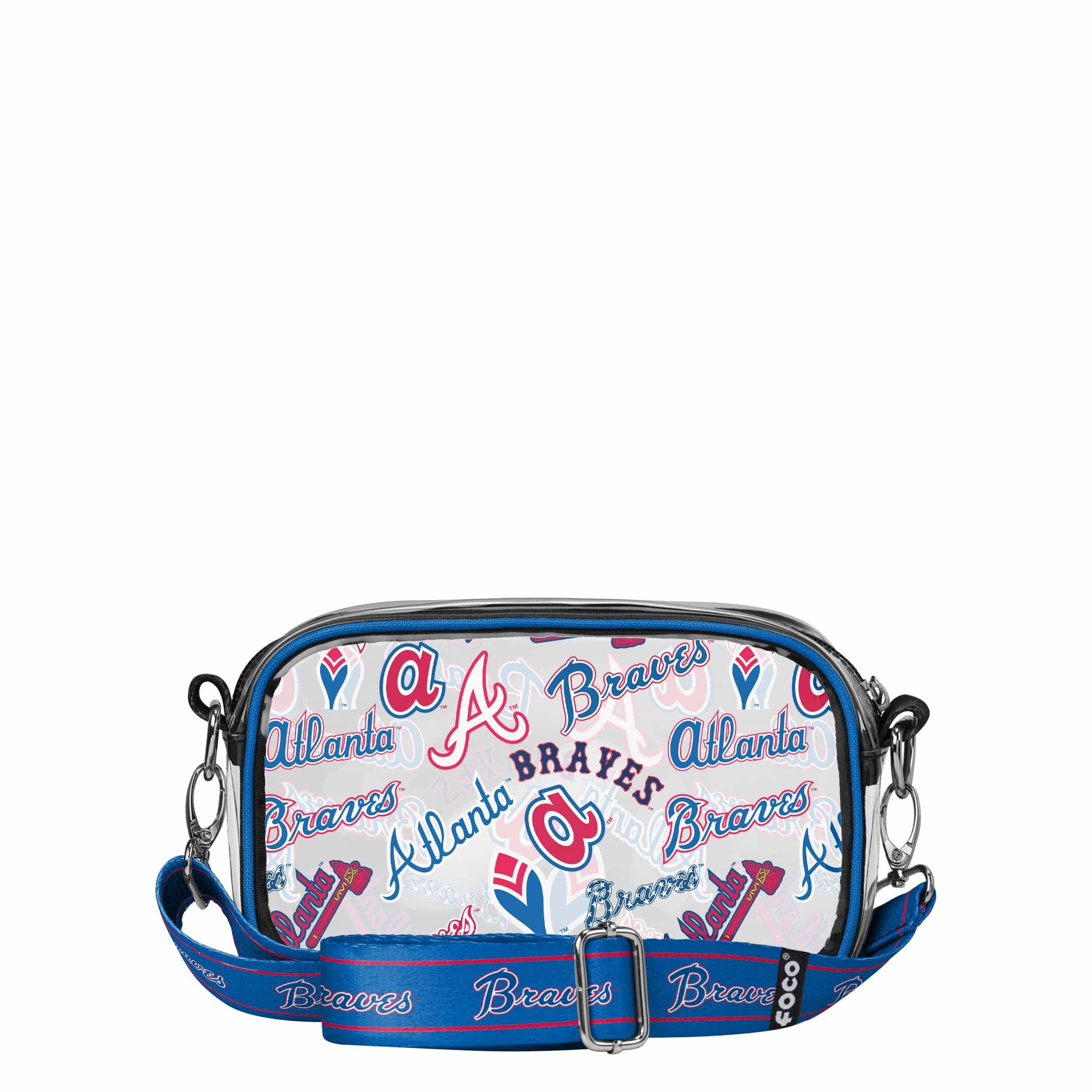 Atlanta Braves MLB Repeat Retro Print Clear Crossbody Bag - Image 5