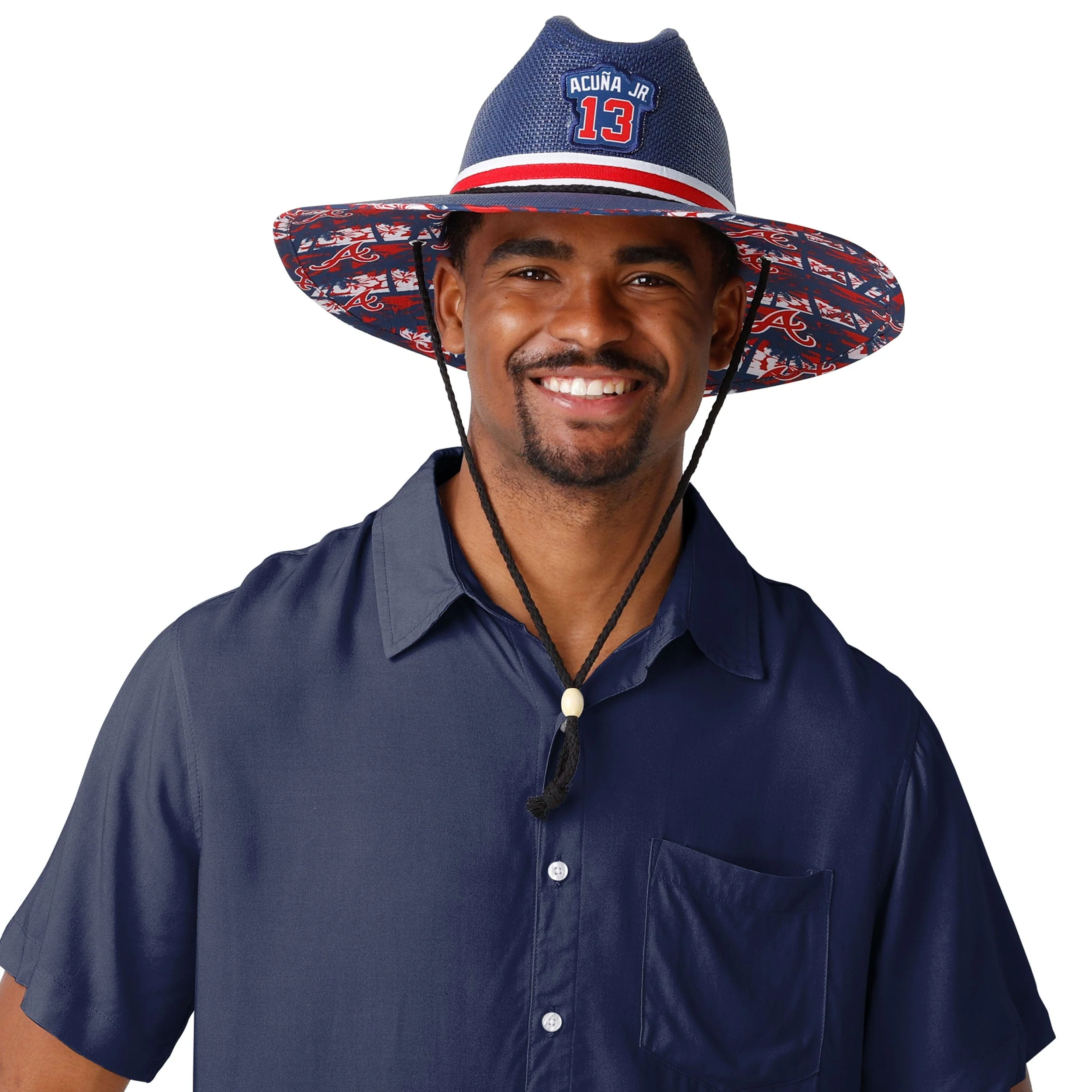 Atlanta Braves MLB Ronald Acuna Jr Straw Hat - Image 4