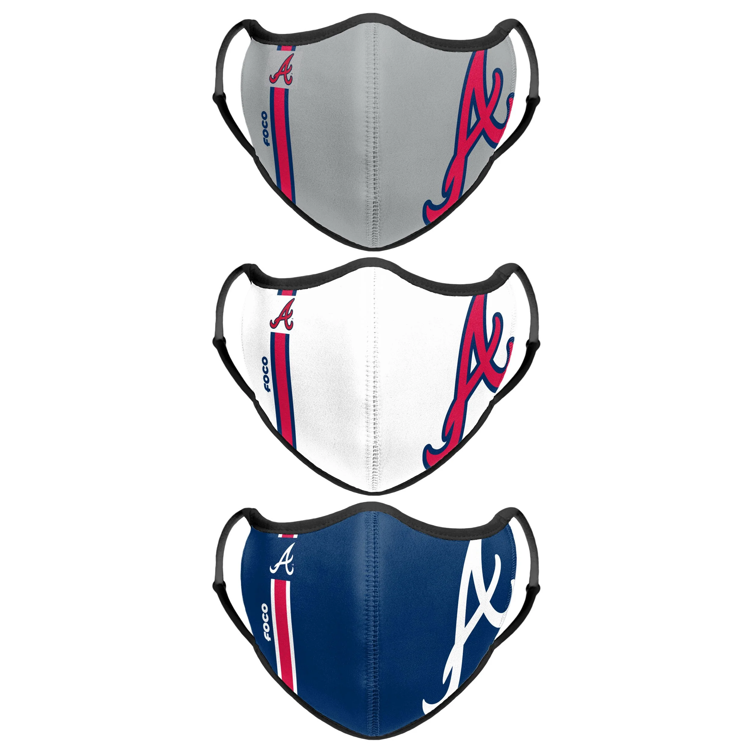 Atlanta Braves MLB Sport 3 Pack Face Cover