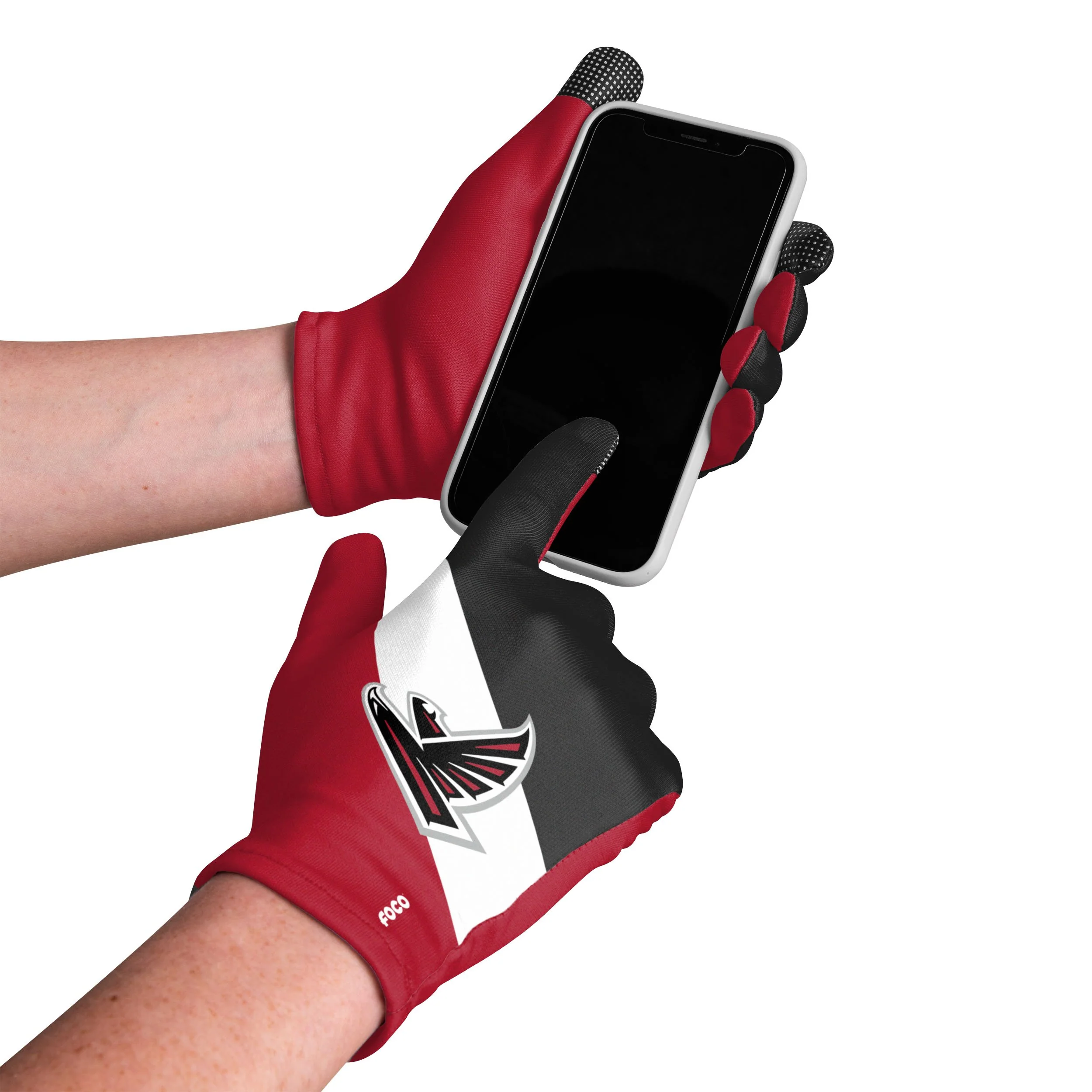 Atlanta Falcons NFL 2 Pack Reusable Stretch Gloves - Image 2