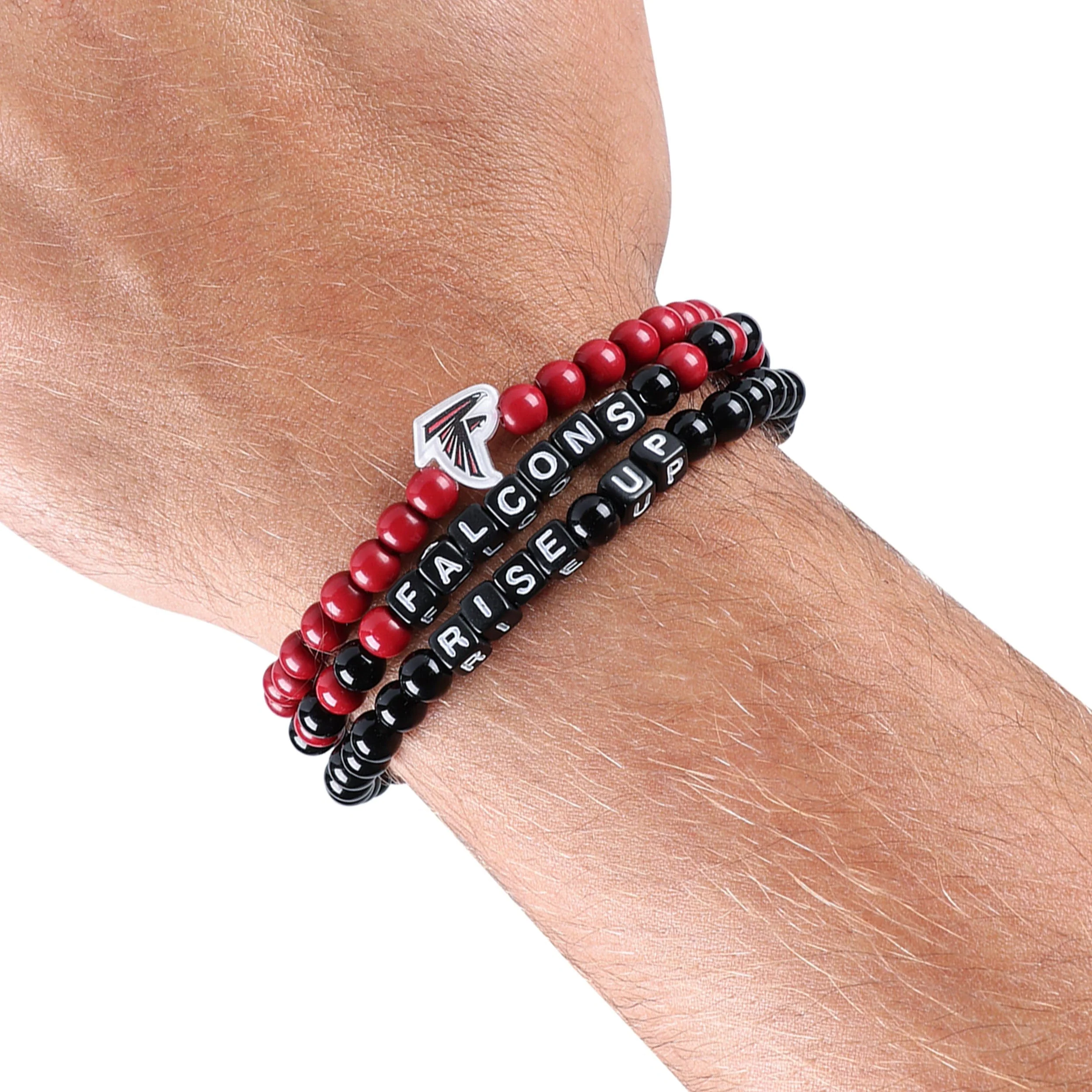 Atlanta Falcons NFL 3 Pack Beaded Friendship Bracelet - Image 4