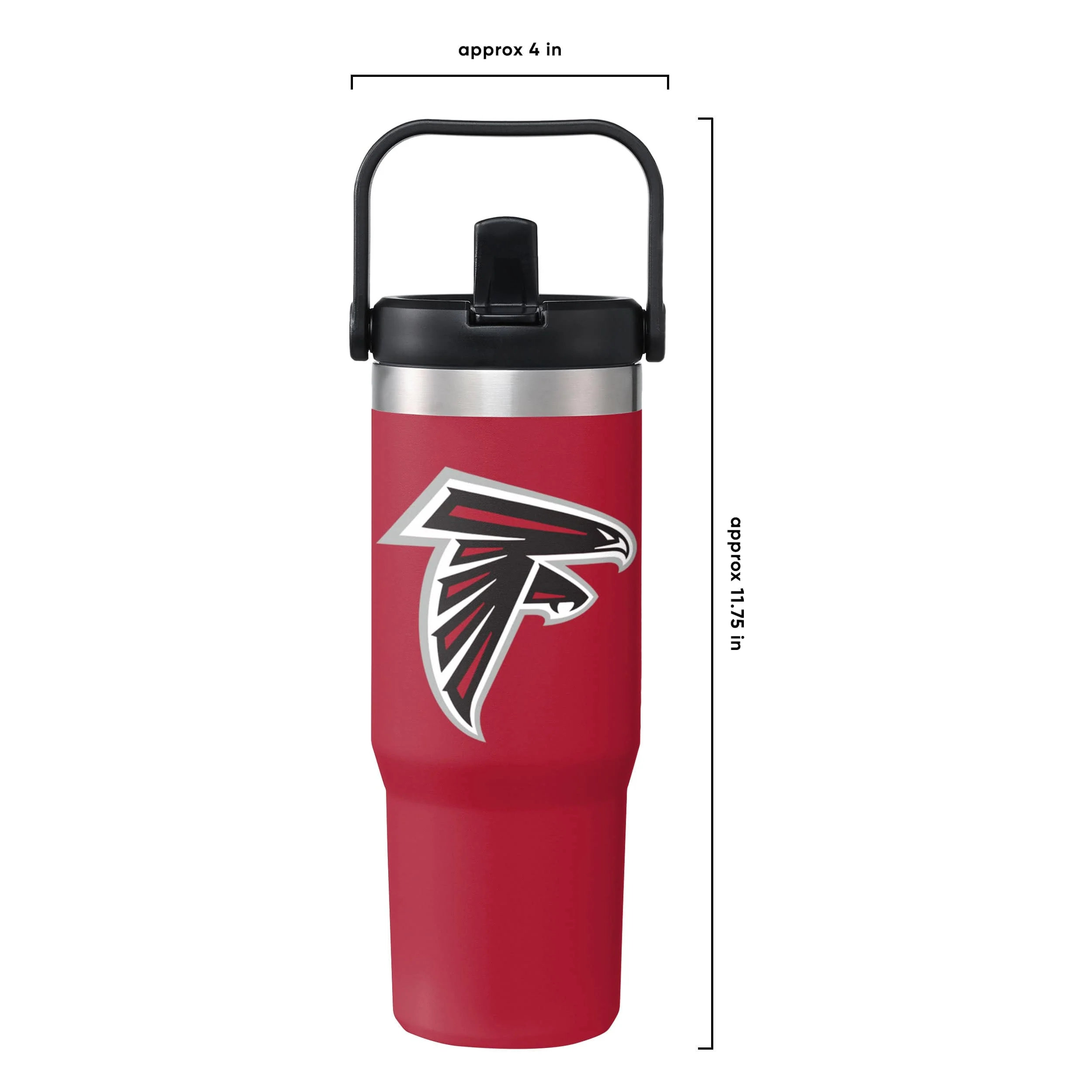 Atlanta Falcons NFL 30 oz Straw Tumbler - Image 5
