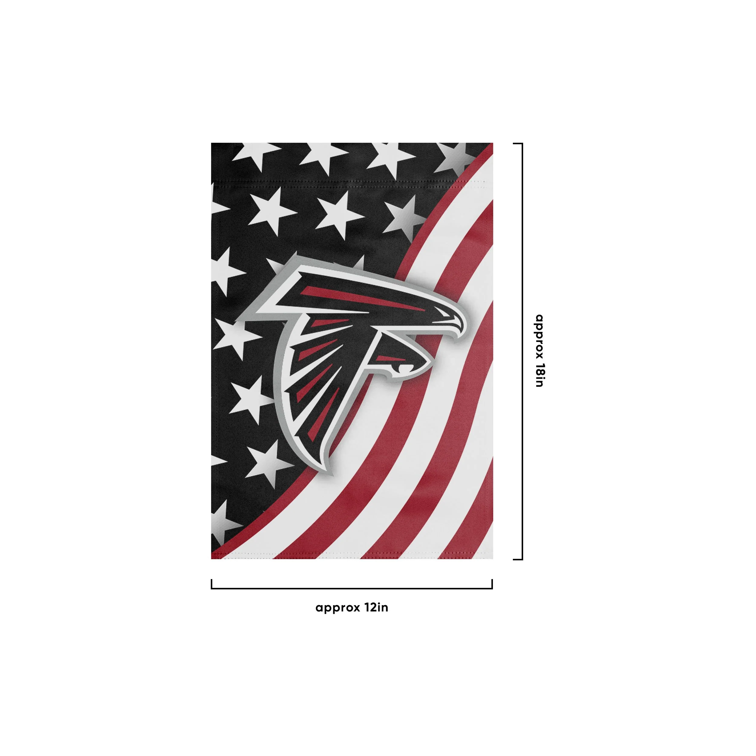 Atlanta Falcons NFL Americana Garden Flag - Image 3
