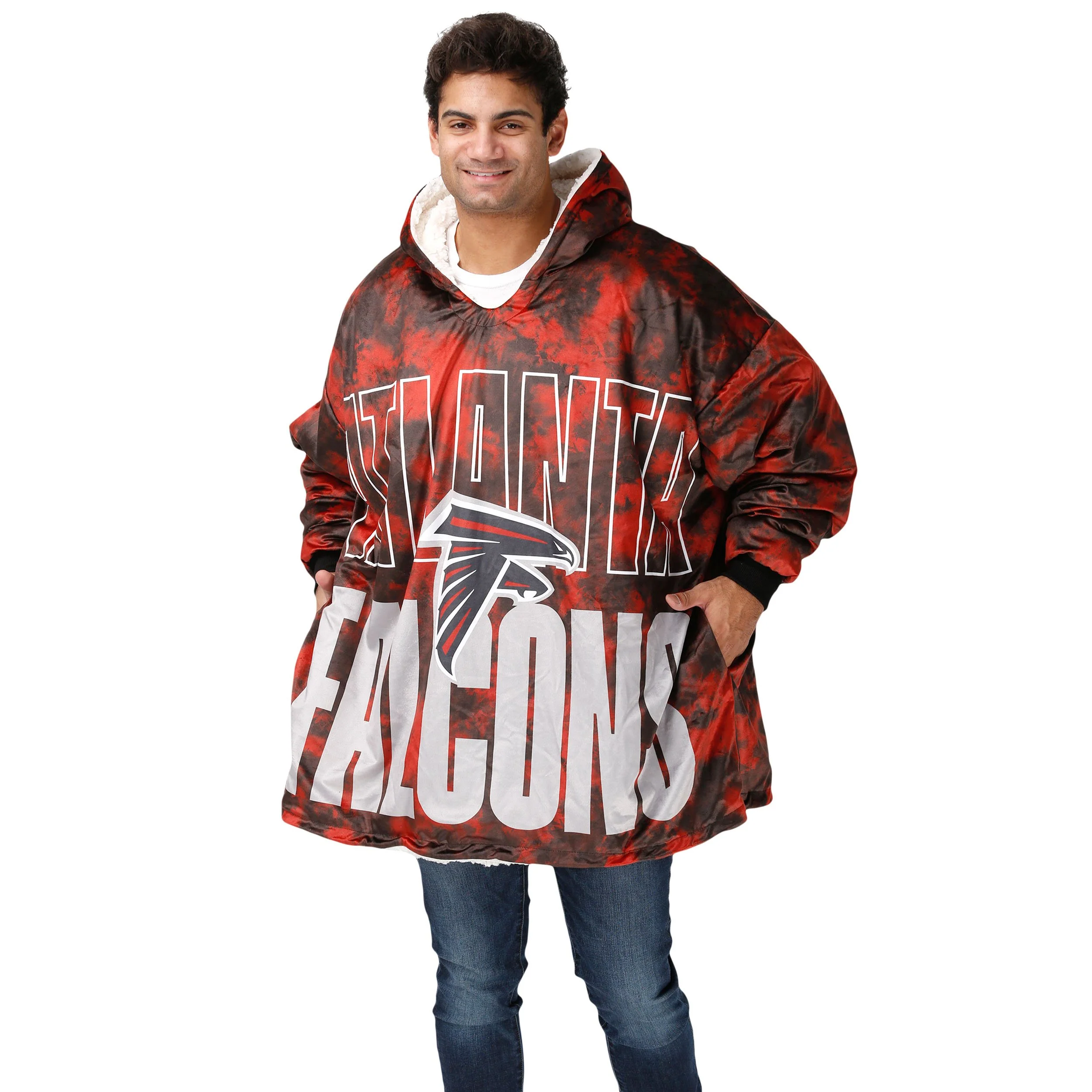 Atlanta Falcons NFL Bold Logo Camo Hoodeez - Image 3