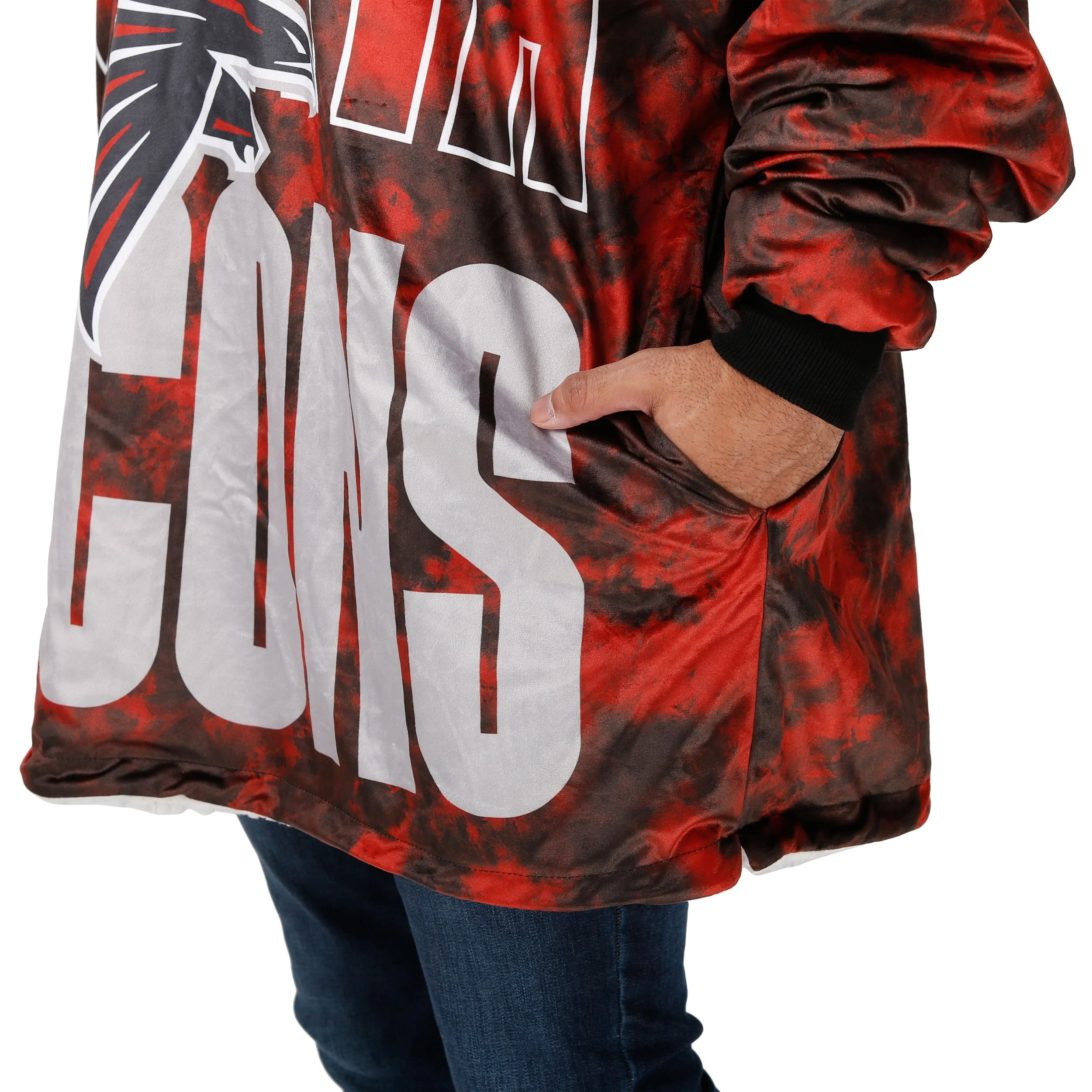 Atlanta Falcons NFL Bold Logo Camo Hoodeez - Image 5