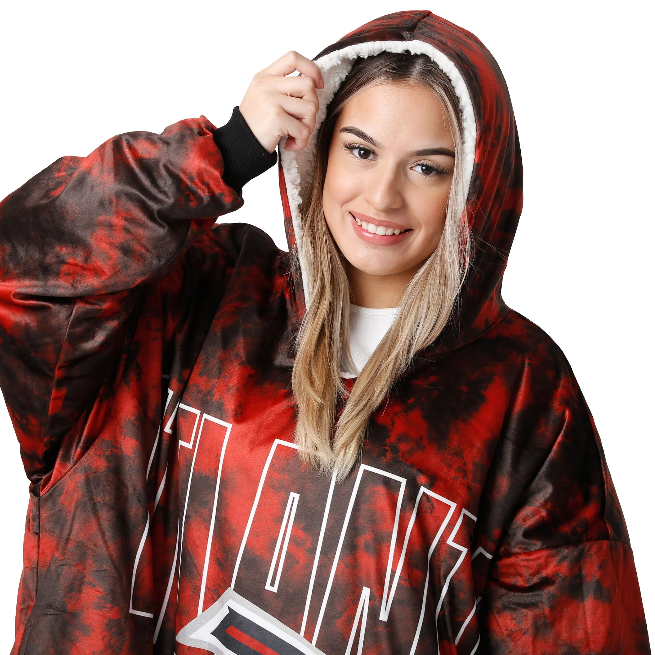 Atlanta Falcons NFL Bold Logo Camo Hoodeez - Image 6