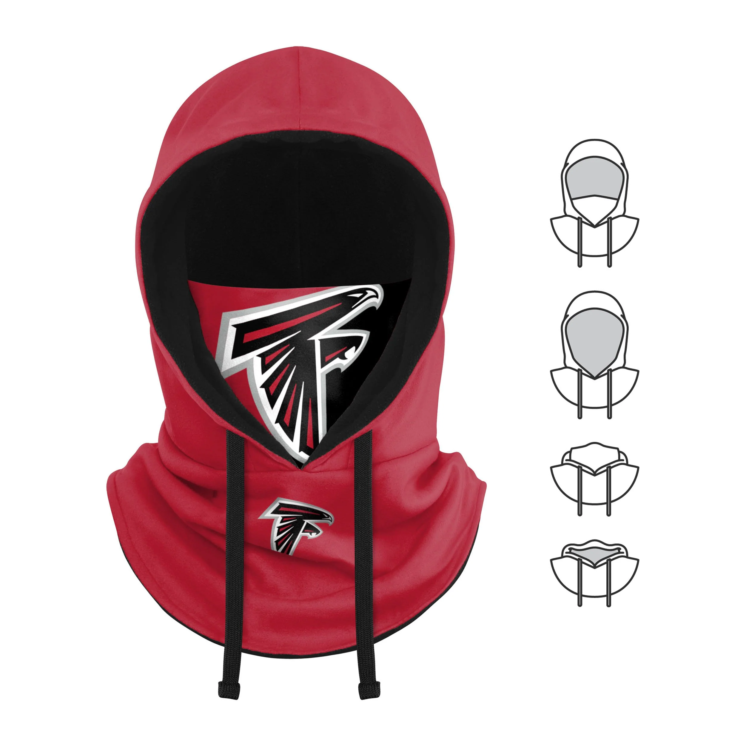 Atlanta Falcons NFL Drawstring Hooded Gaiter - - Image 5