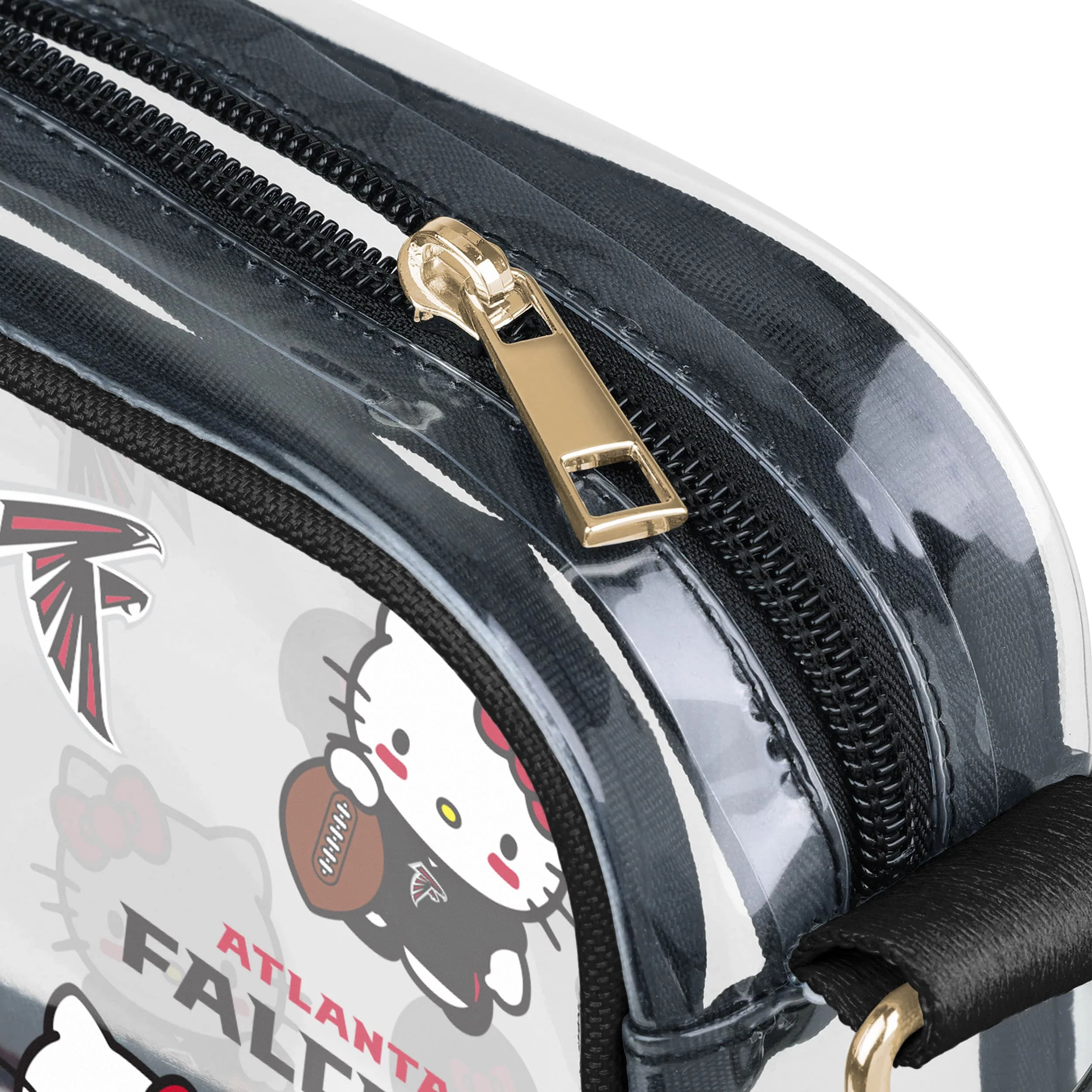 Atlanta Falcons NFL Hello Kitty® Clear Crossbody Bag - (PREORDER - SHIPS MID JUNE) - Image 4