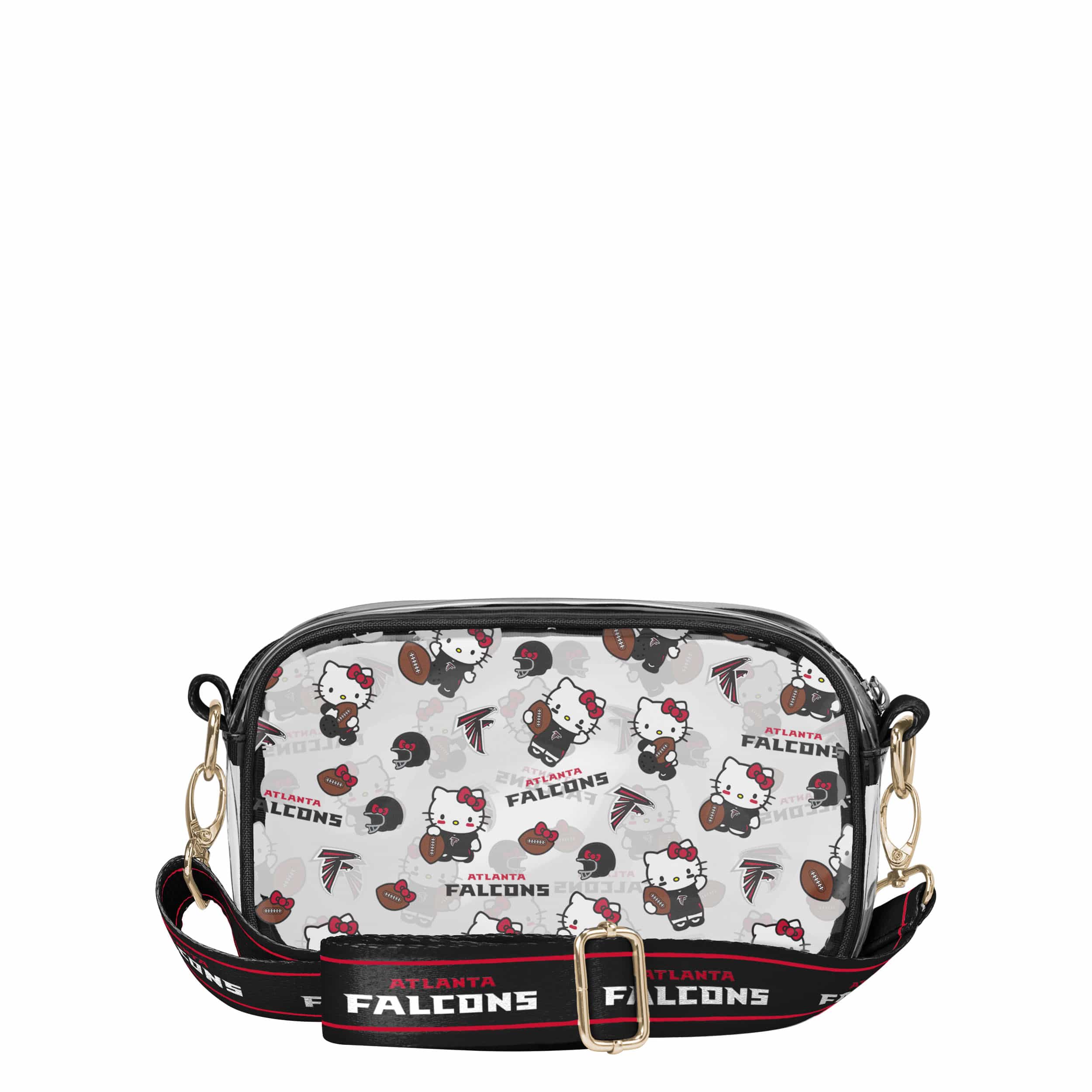 Atlanta Falcons NFL Hello Kitty® Clear Crossbody Bag - (PREORDER - SHIPS MID JUNE) - Image 5