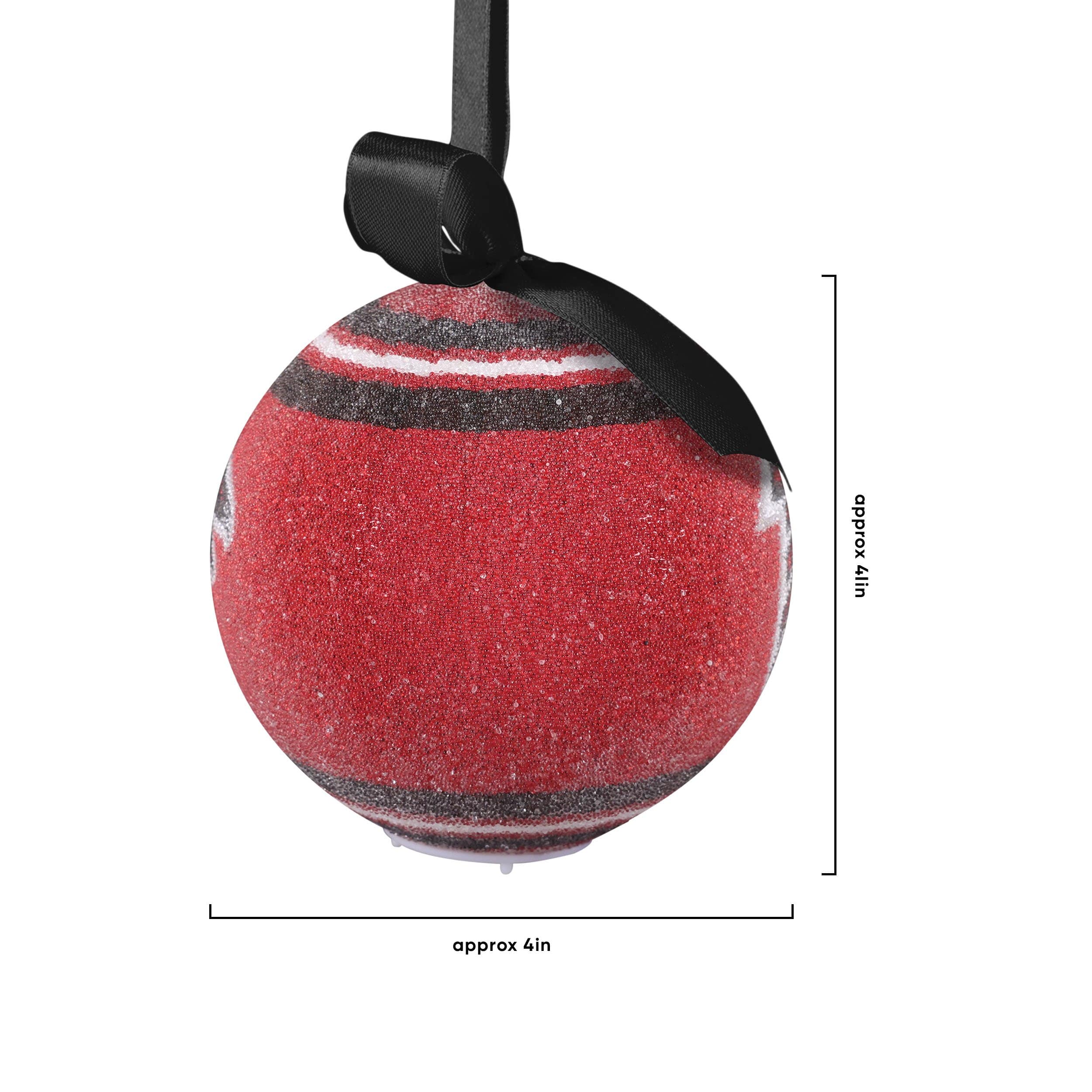 Atlanta Falcons NFL LED Shatterproof Ball Ornament - Image 4