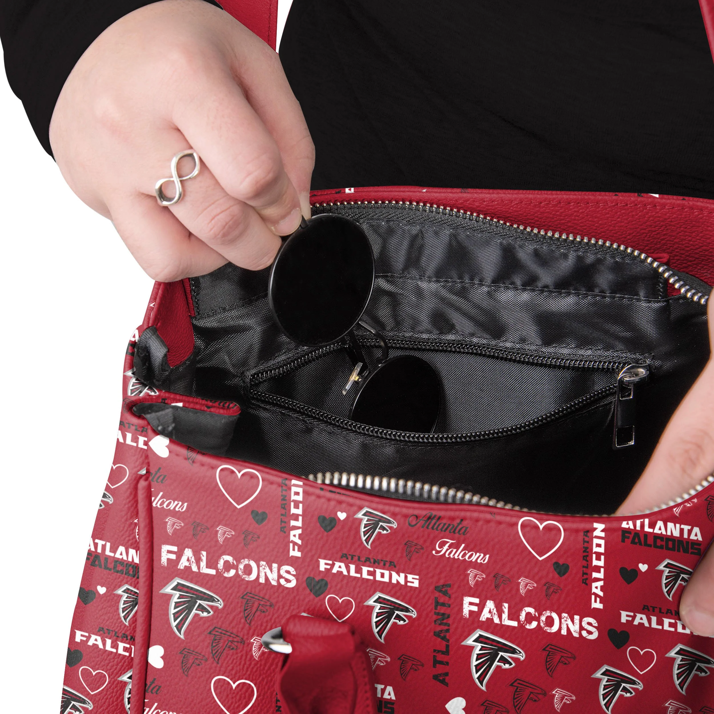 Atlanta Falcons NFL Logo Love Purse - Image 3
