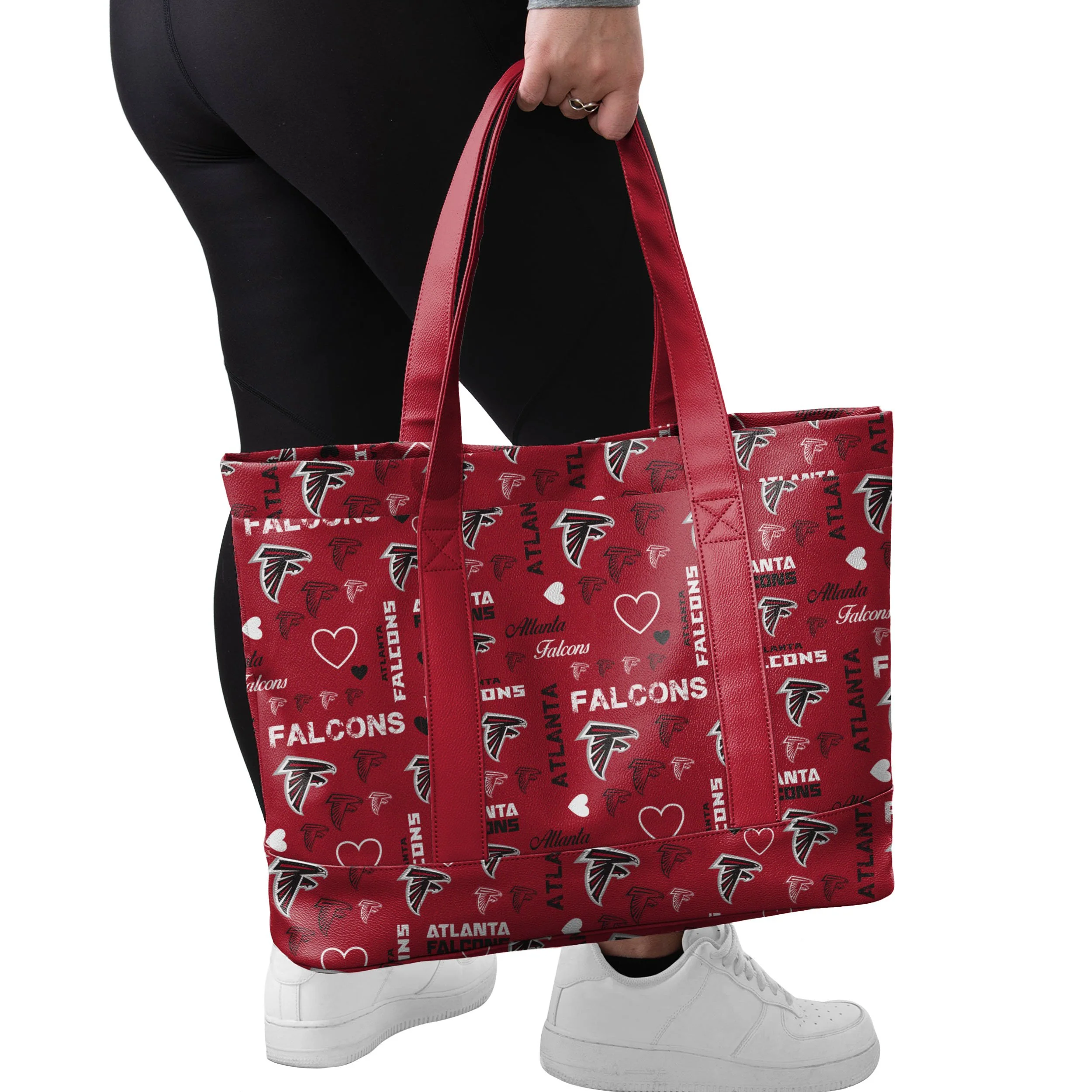 Atlanta Falcons NFL Logo Love Tote Bag - Image 2