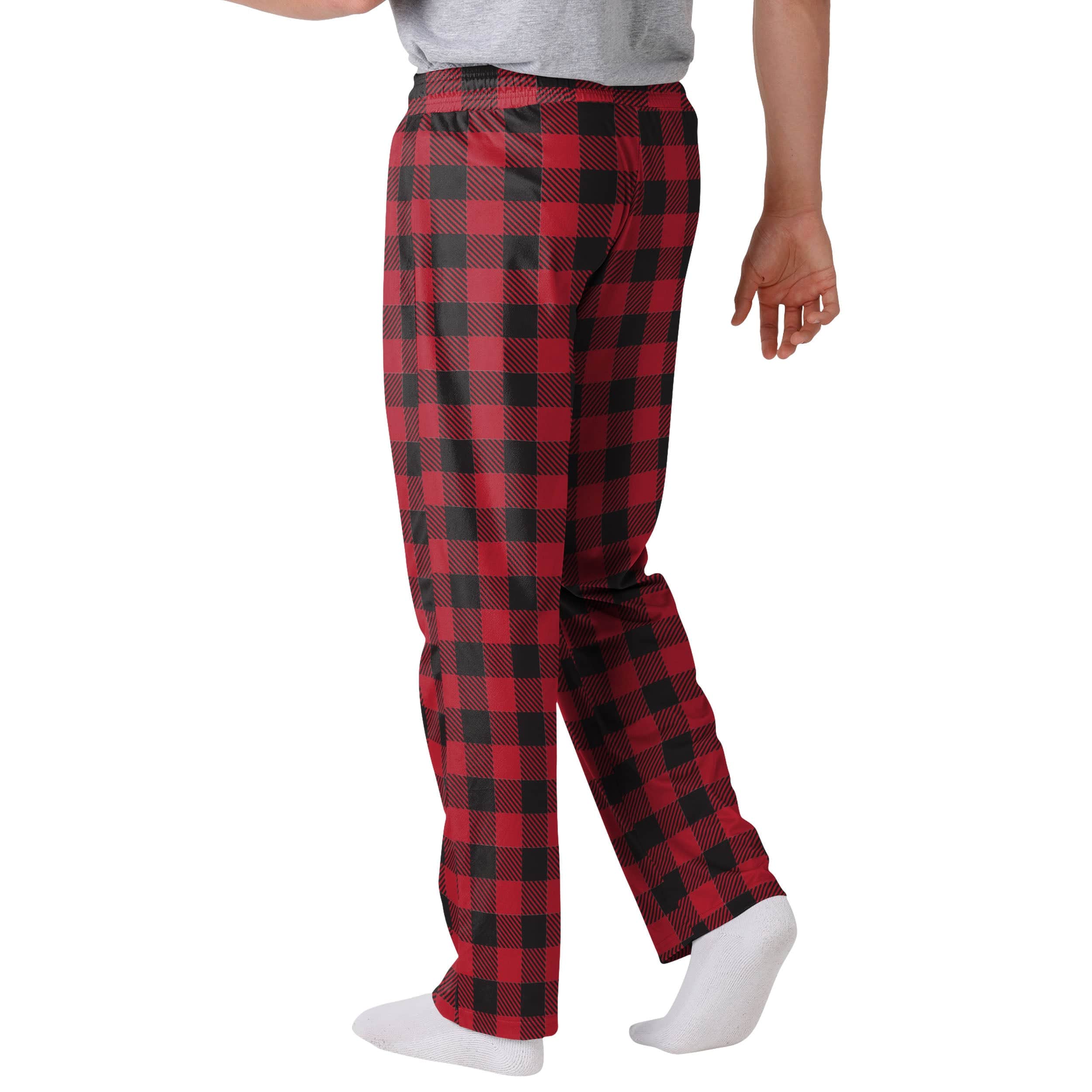 Atlanta Falcons NFL Mens Buffalo Check Lounge Pants - Image 2